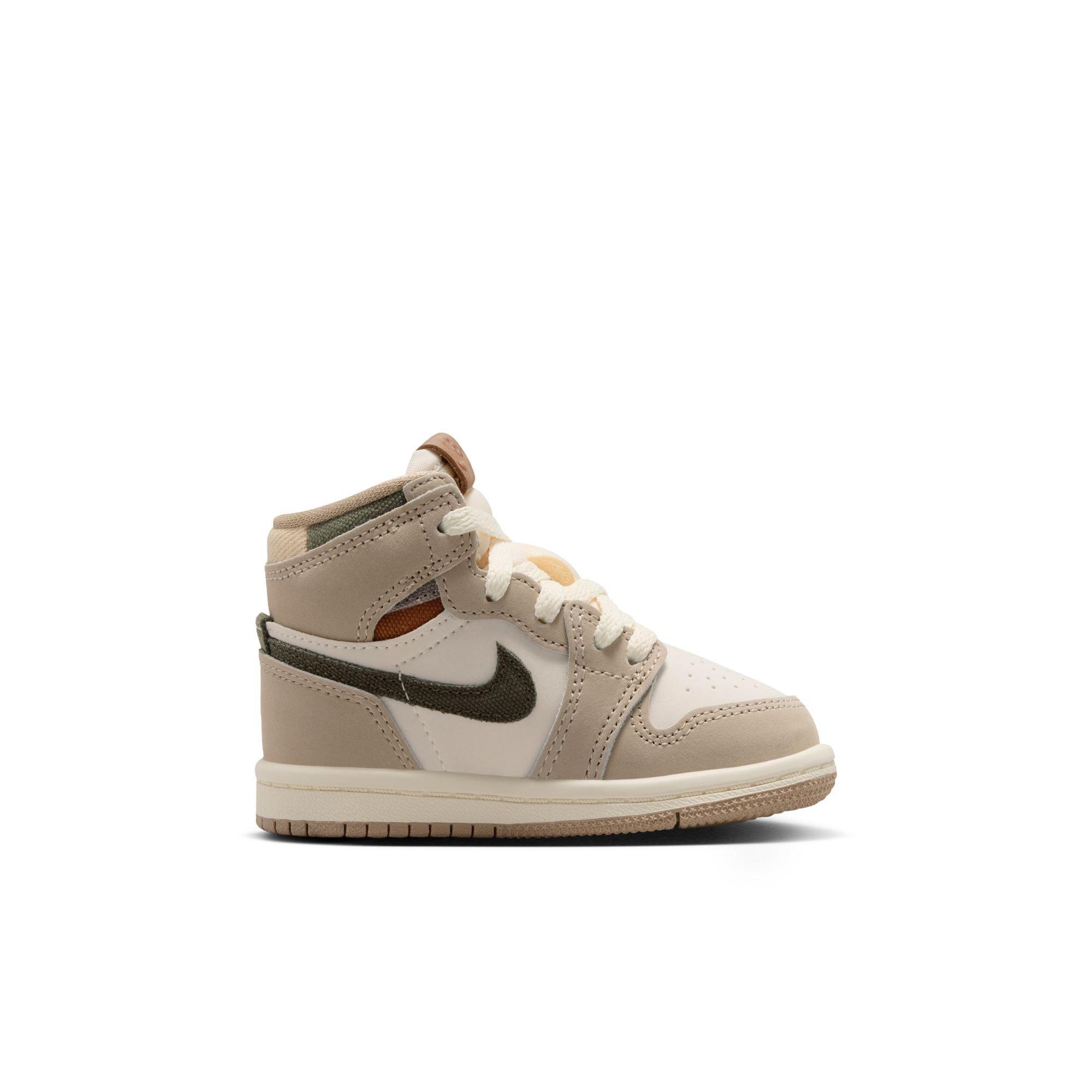 Jordan 1 Retro High OG "Khaki" Toddler Girls' Shoe - SAIL/CARGO KHAKI Thumbnail View 3