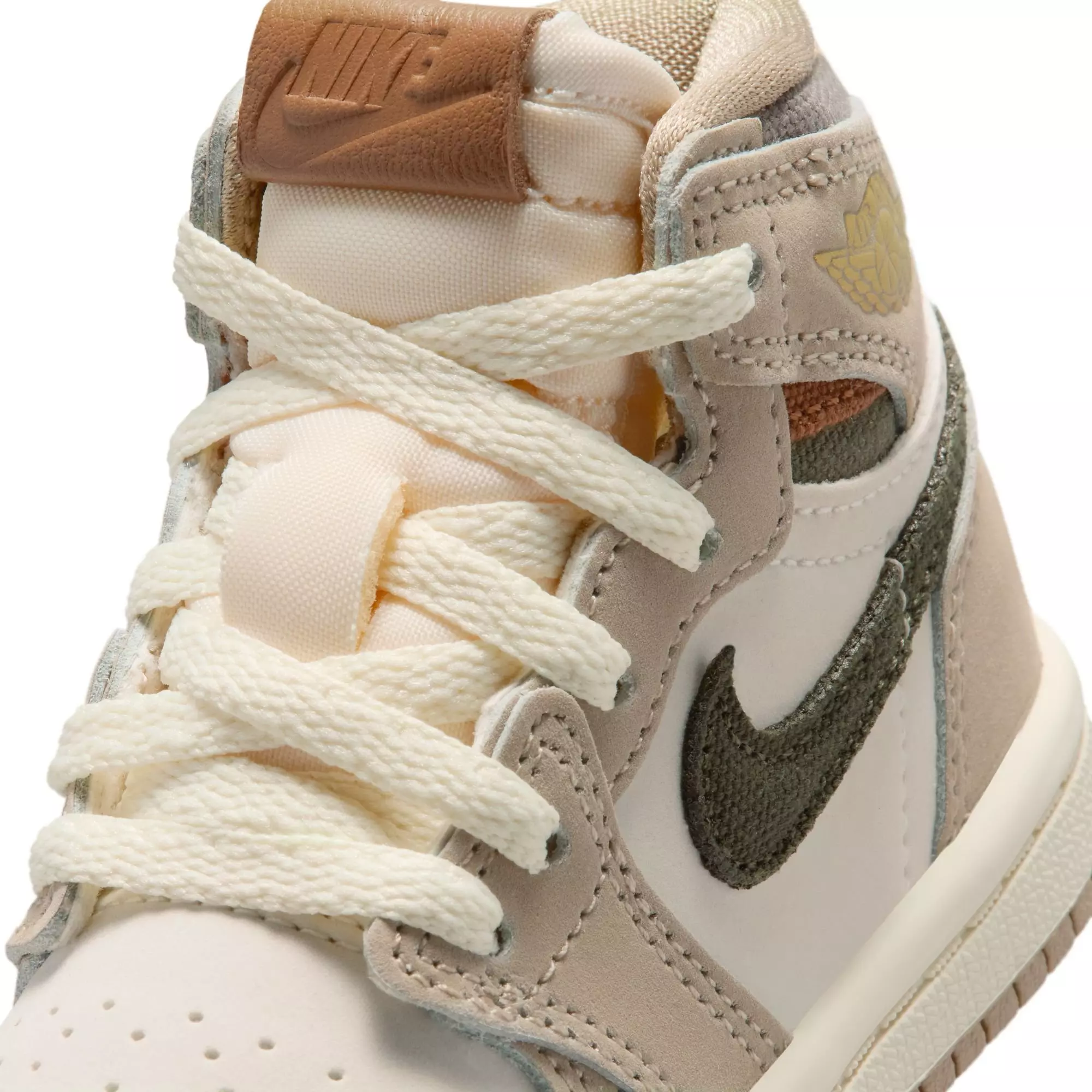 Jordan 1 Retro High OG "Khaki" Toddler Girls' Shoe - SAIL/CARGO KHAKI