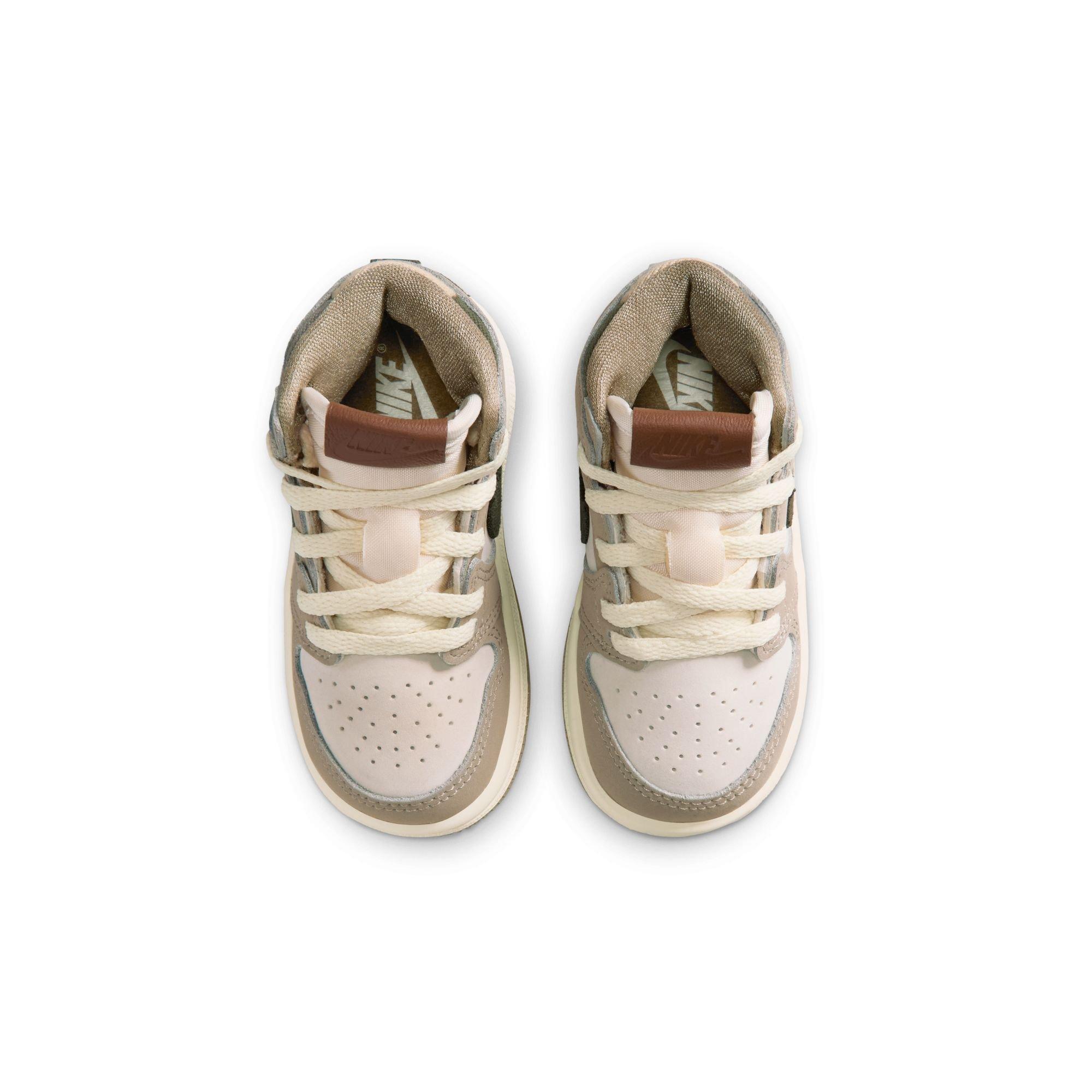 Jordan 1 Retro High OG "Khaki" Toddler Girls' Shoe - SAIL/CARGO KHAKI Thumbnail View 10