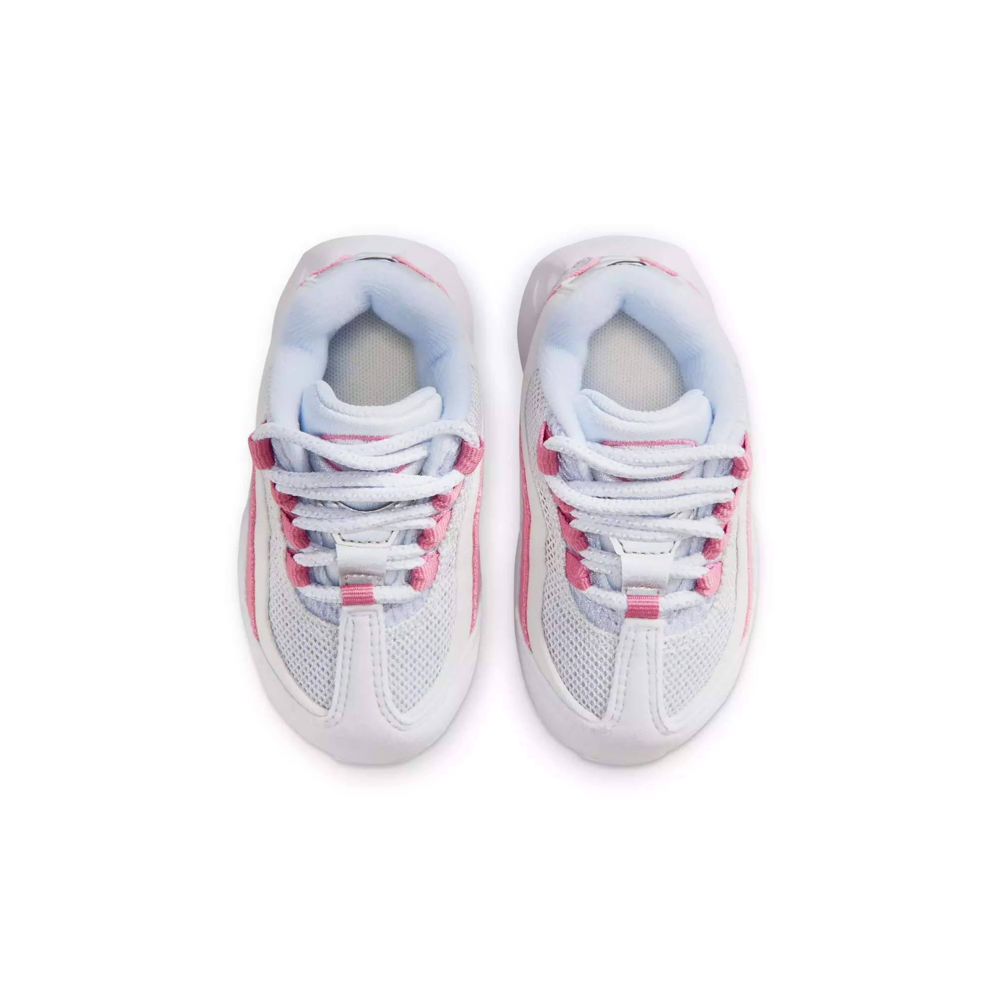 Nike Little Max '95 "Football Grey/White/Peony Ghost" Toddler Girls' Shoe - PINK/WHITE