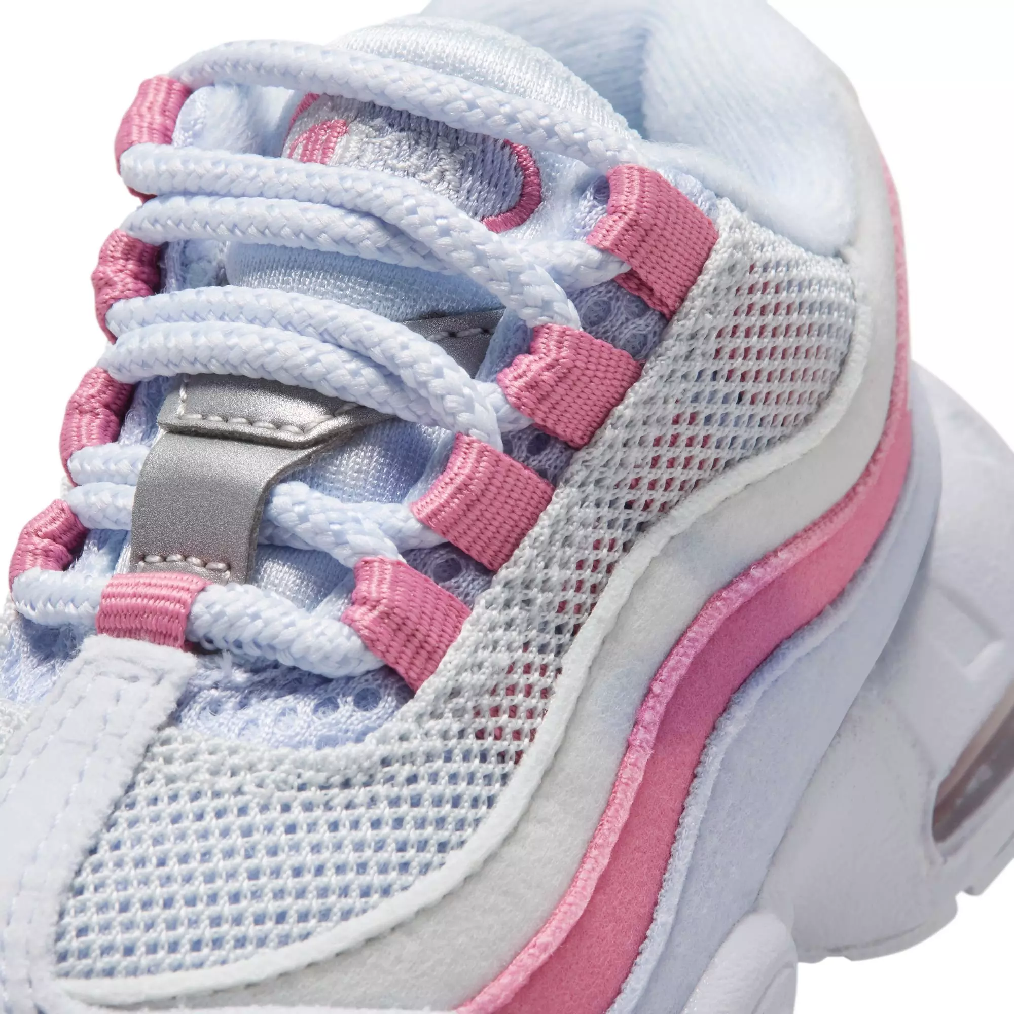 Nike Little Max '95 "Football Grey/White/Peony Ghost" Toddler Girls' Shoe - PINK/WHITE