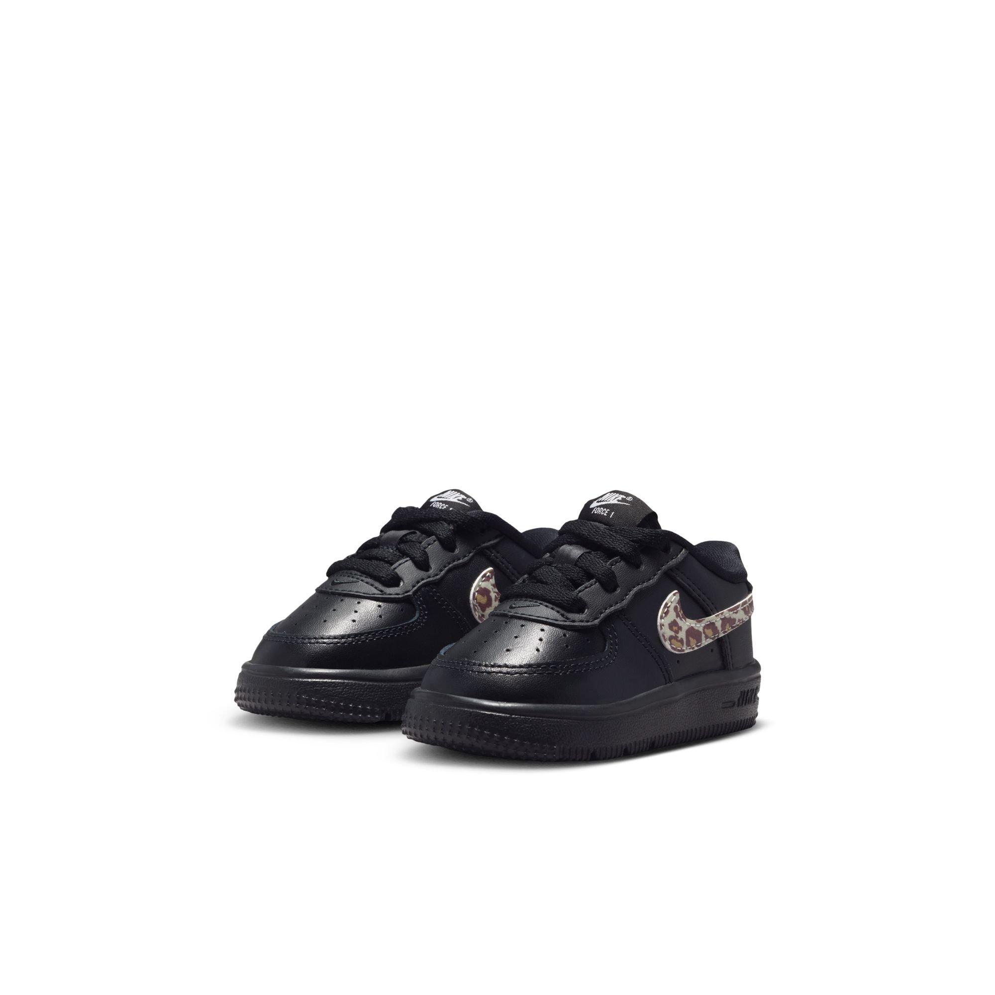 Nike Air Force 1 Low Cheetah "Black/White" Toddler Girls' Shoe - BLACK Thumbnail View 5