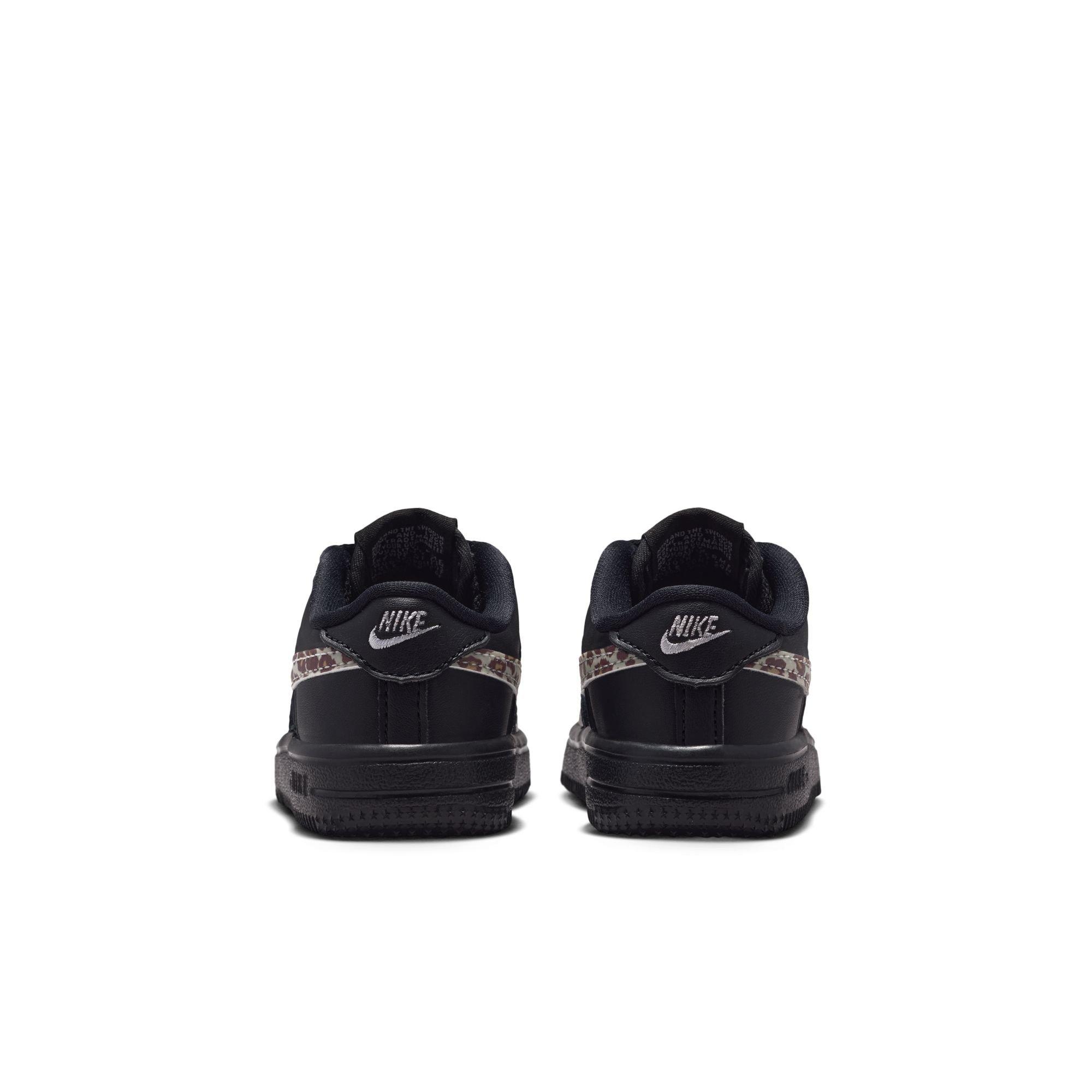 Nike Air Force 1 Low Cheetah "Black/White" Toddler Girls' Shoe - BLACK Thumbnail View 7