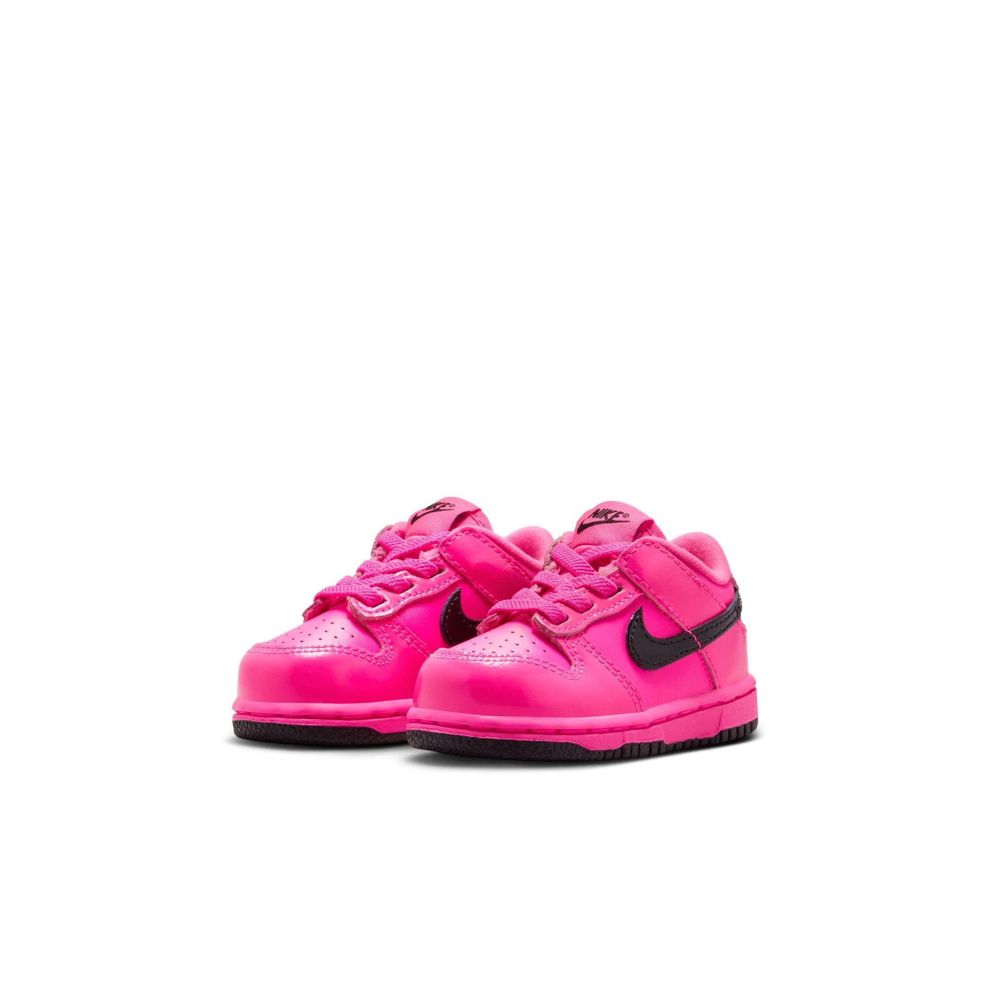 Nike Dunk Low SE "Pink Blast/Black" Toddler Girls' Shoe - PINK Thumbnail View 5