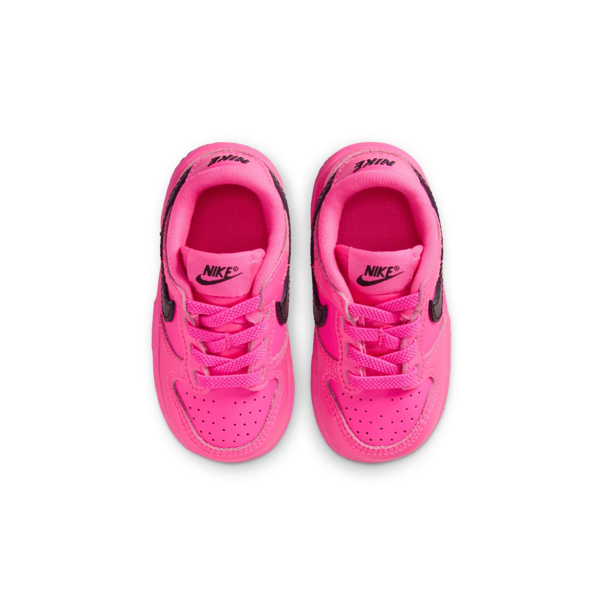 Nike Dunk Low SE "Pink Blast/Black" Toddler Girls' Shoe - PINK Thumbnail View 6