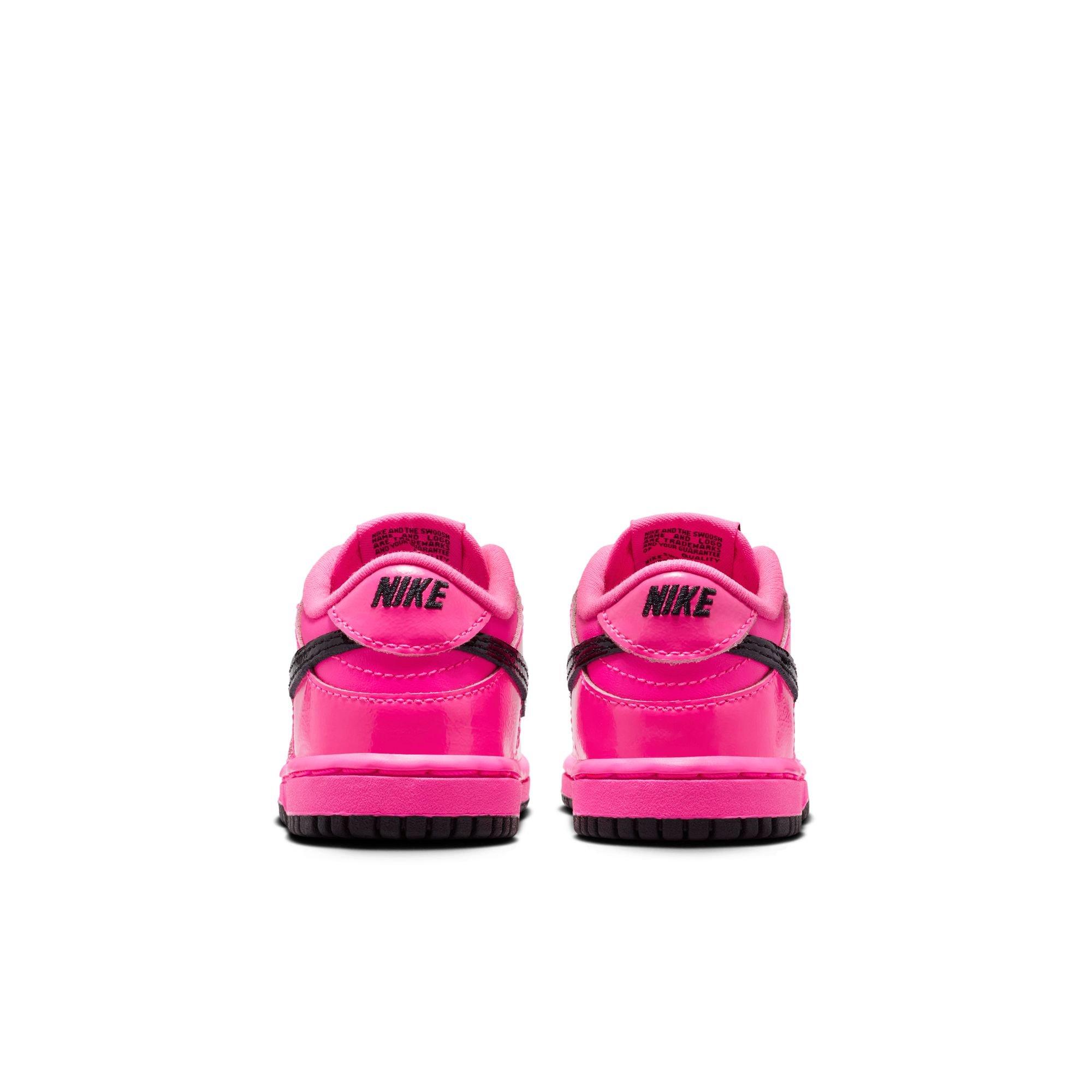 Nike Dunk Low SE "Pink Blast/Black" Toddler Girls' Shoe - PINK Thumbnail View 7