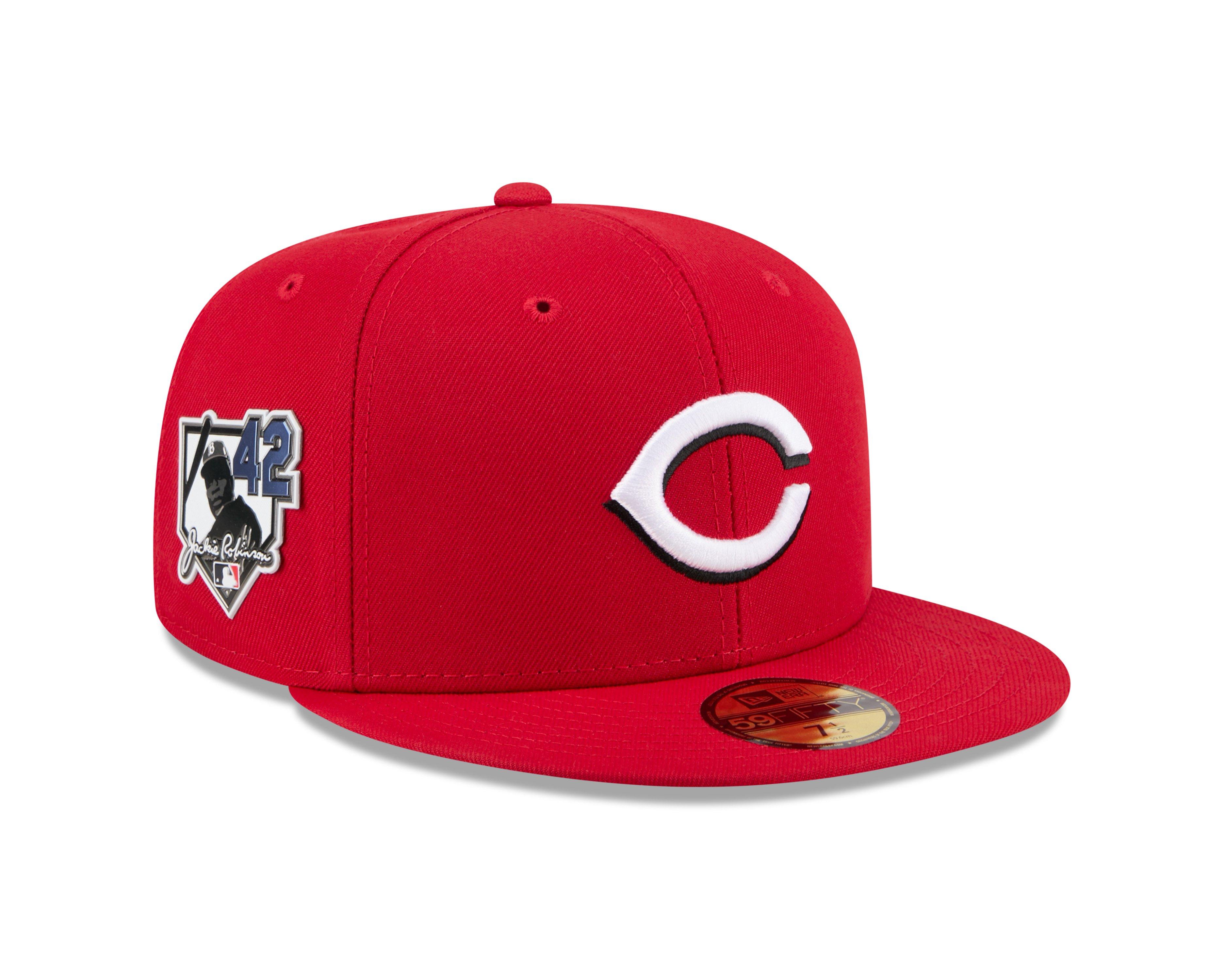 New Era Cincinnati Reds 59FIFTY Jackie Robinson Fitted Hat-Red - RED Thumbnail View 2