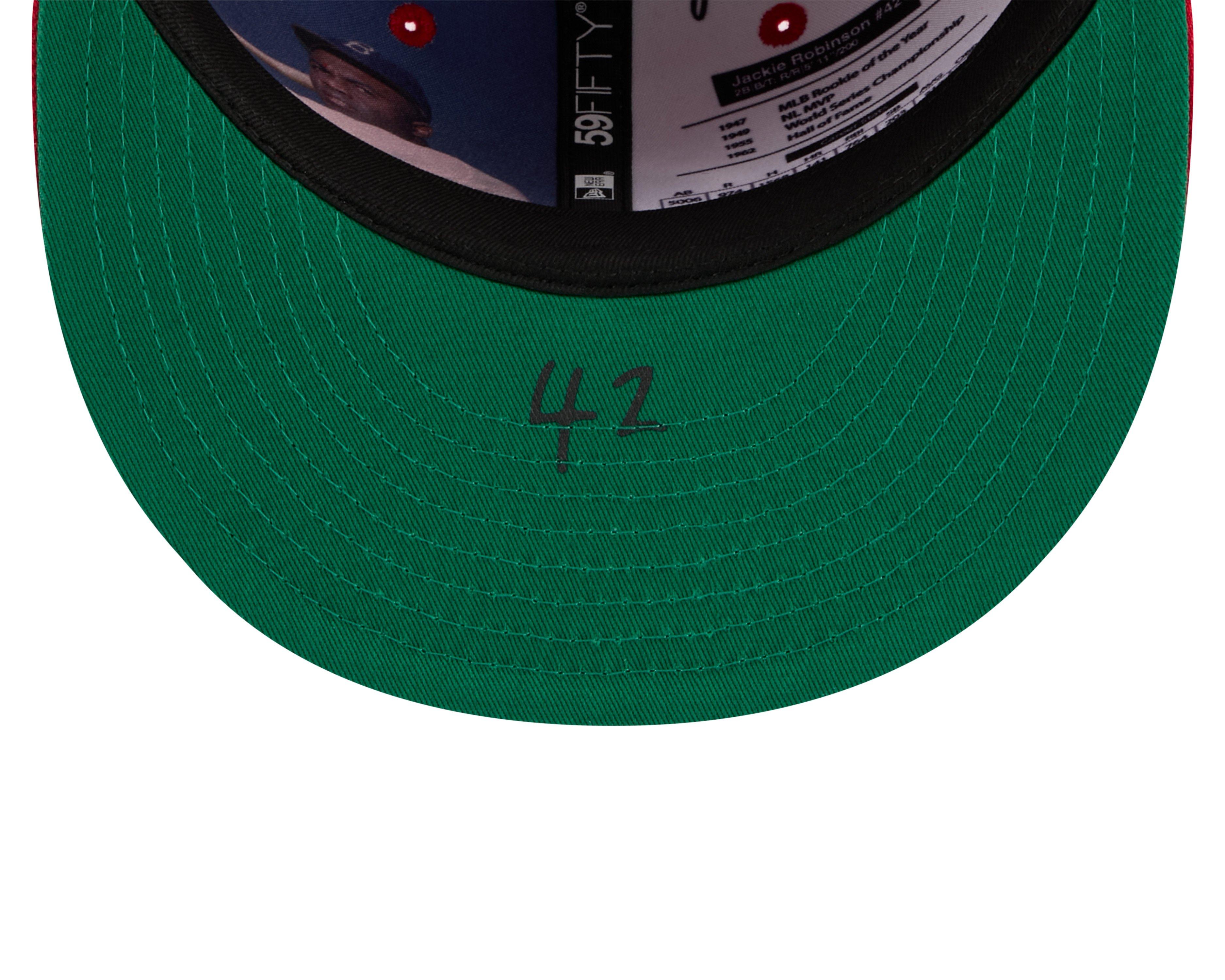 New Era Cincinnati Reds 59FIFTY Jackie Robinson Fitted Hat-Red - RED Thumbnail View 7