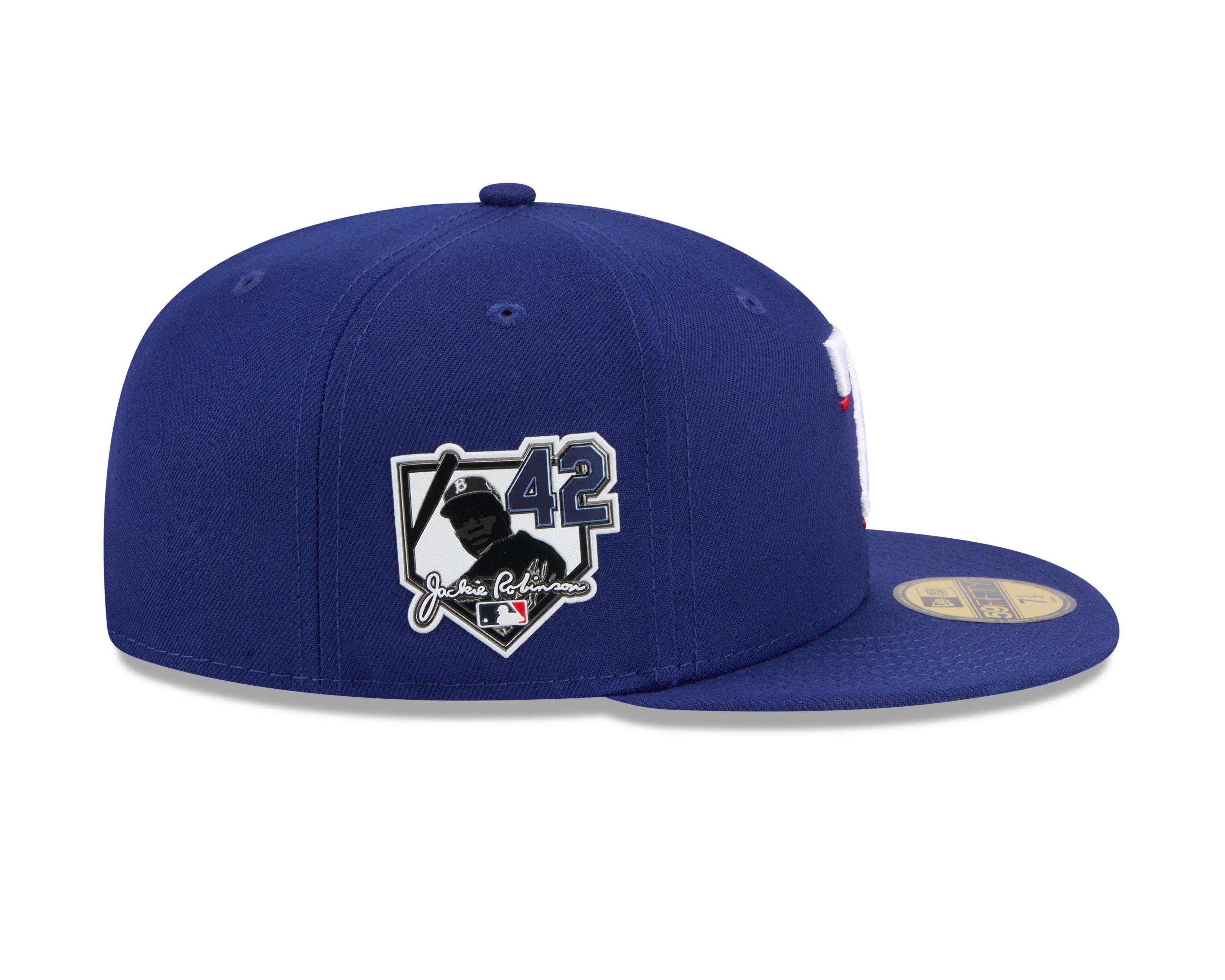 New Era Texas Rangers 59FIFTY Jackie Robinson Royal Fitted Hat