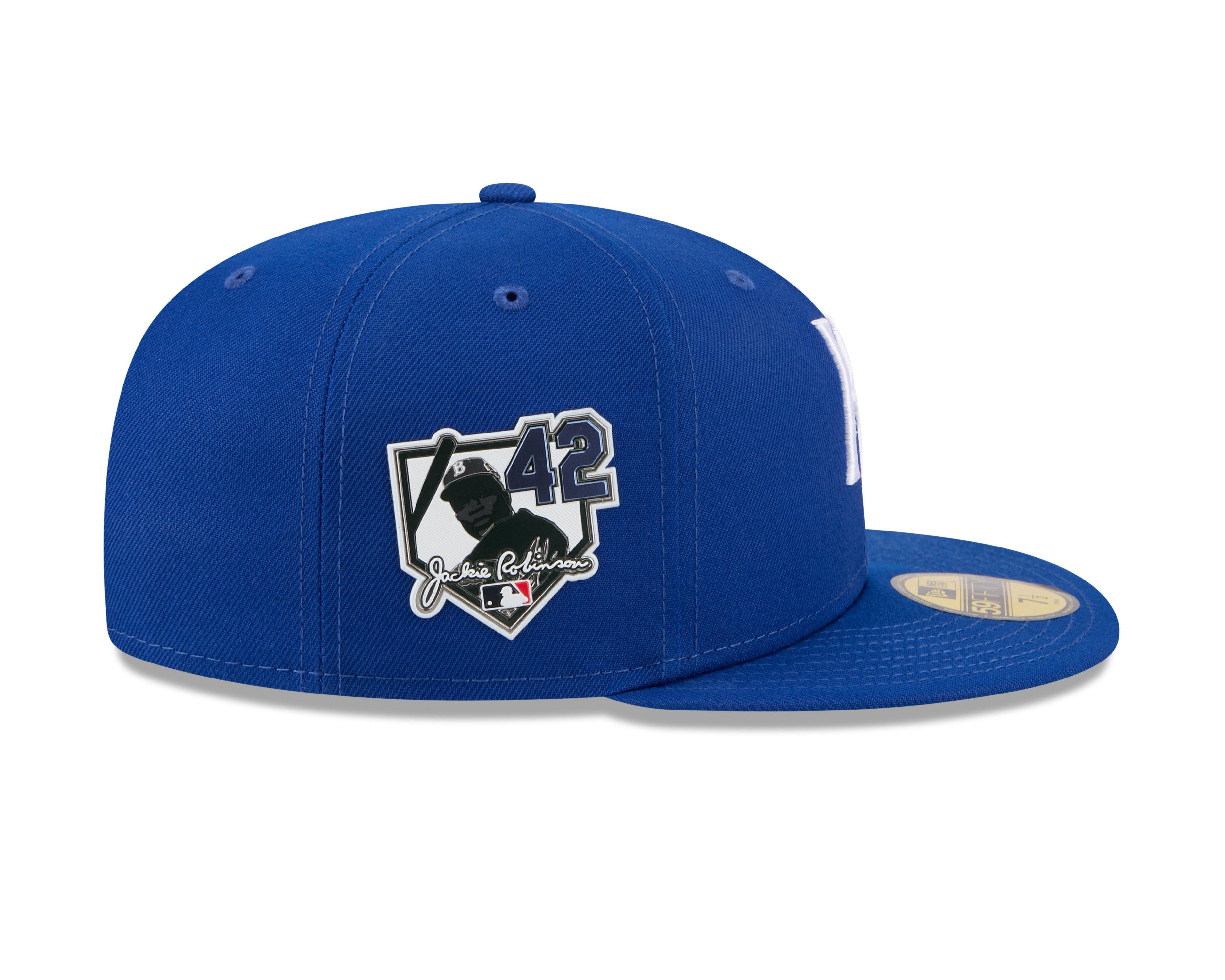New Era Kansas City Royals 59FIFTY Jackie Robinson Fitted Hat-Royal - ROYAL Thumbnail View 6