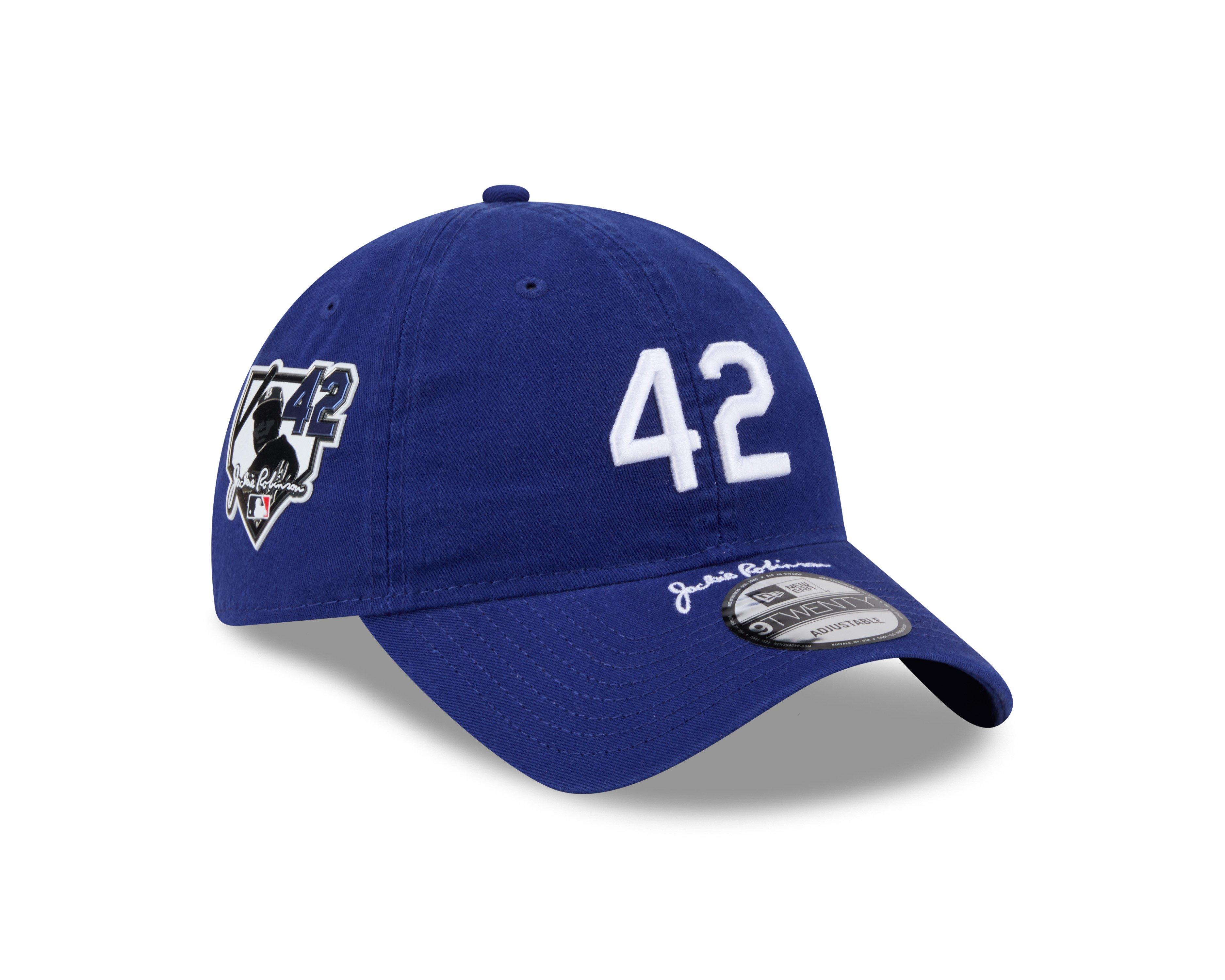 New Era Brooklyn Dodgers 9TWENTY Jackie Robinson 42 Royal Adjustable Hat
