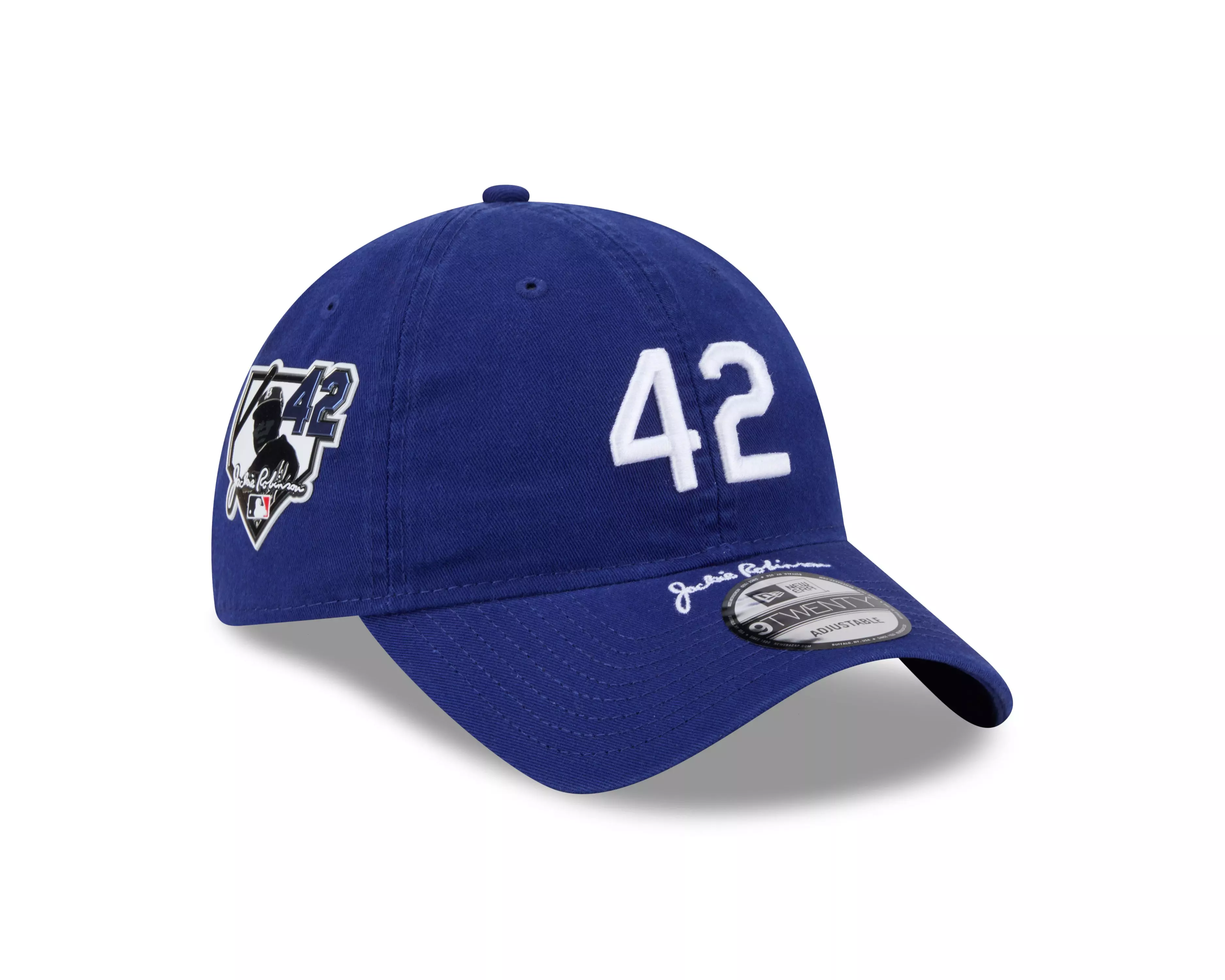 New Era Brooklyn Dodgers 9TWENTY Jackie Robinson 42 Adjustable Hat-Royal - ROYAL