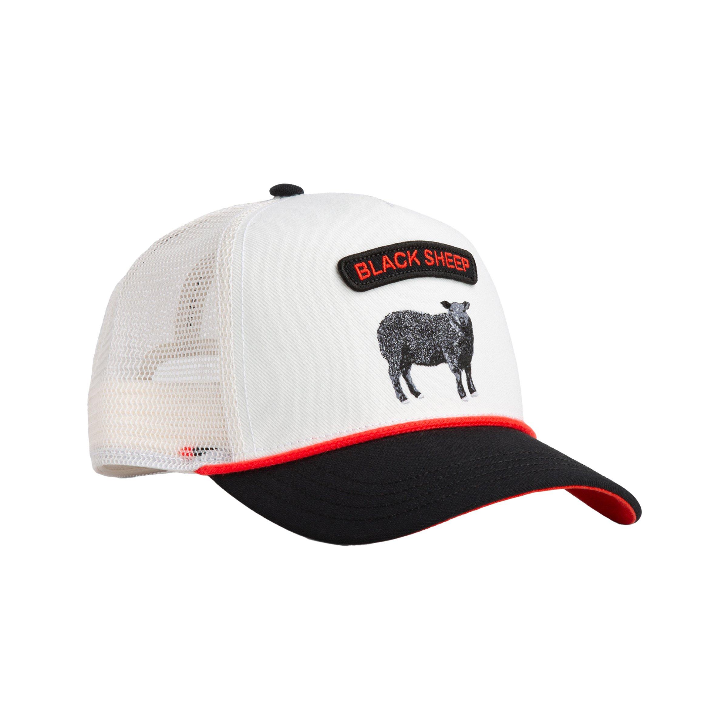 Goorin' Bros Pop Rocket Sheep Snapback Hat-White/Blue/Red - WHITE/BLACK/RED Thumbnail View 2