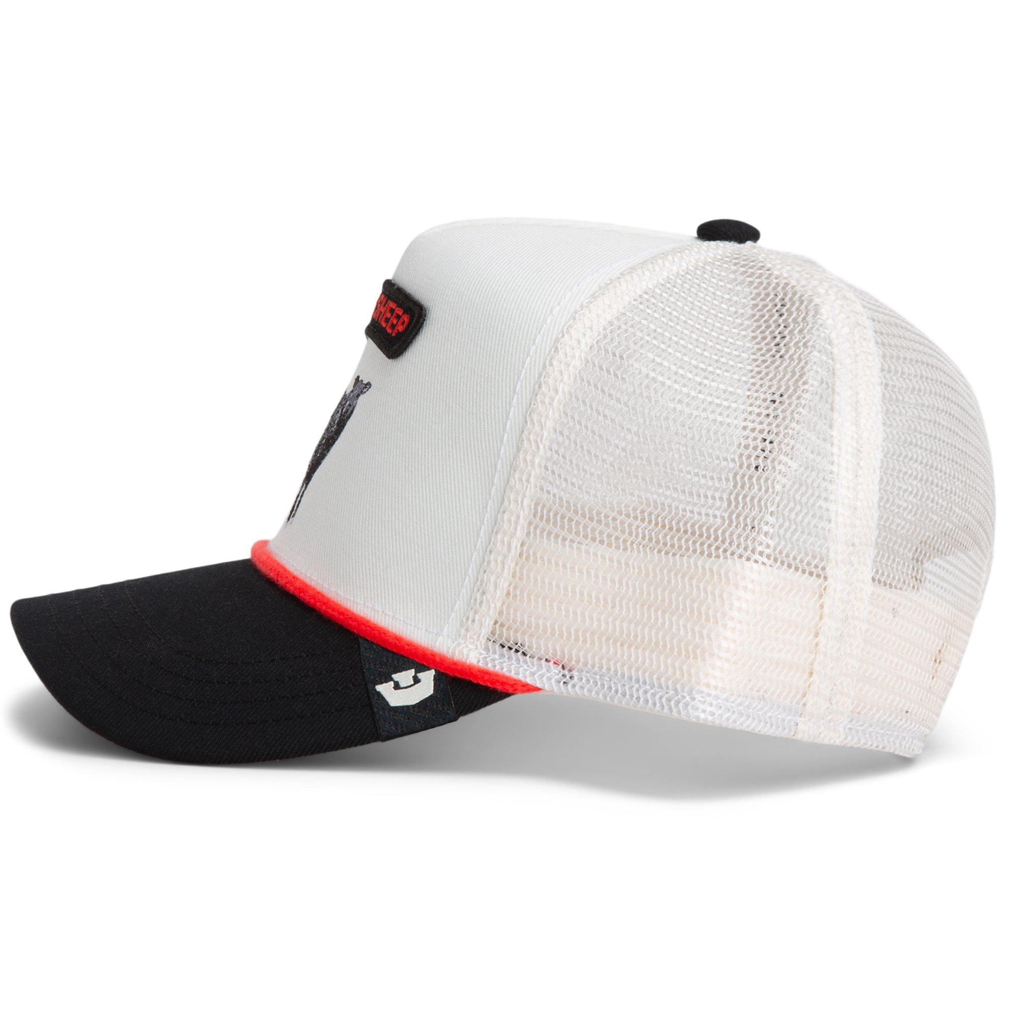 Goorin' Bros Pop Rocket Sheep Snapback Hat-White/Blue/Red - WHITE/BLACK/RED Thumbnail View 5
