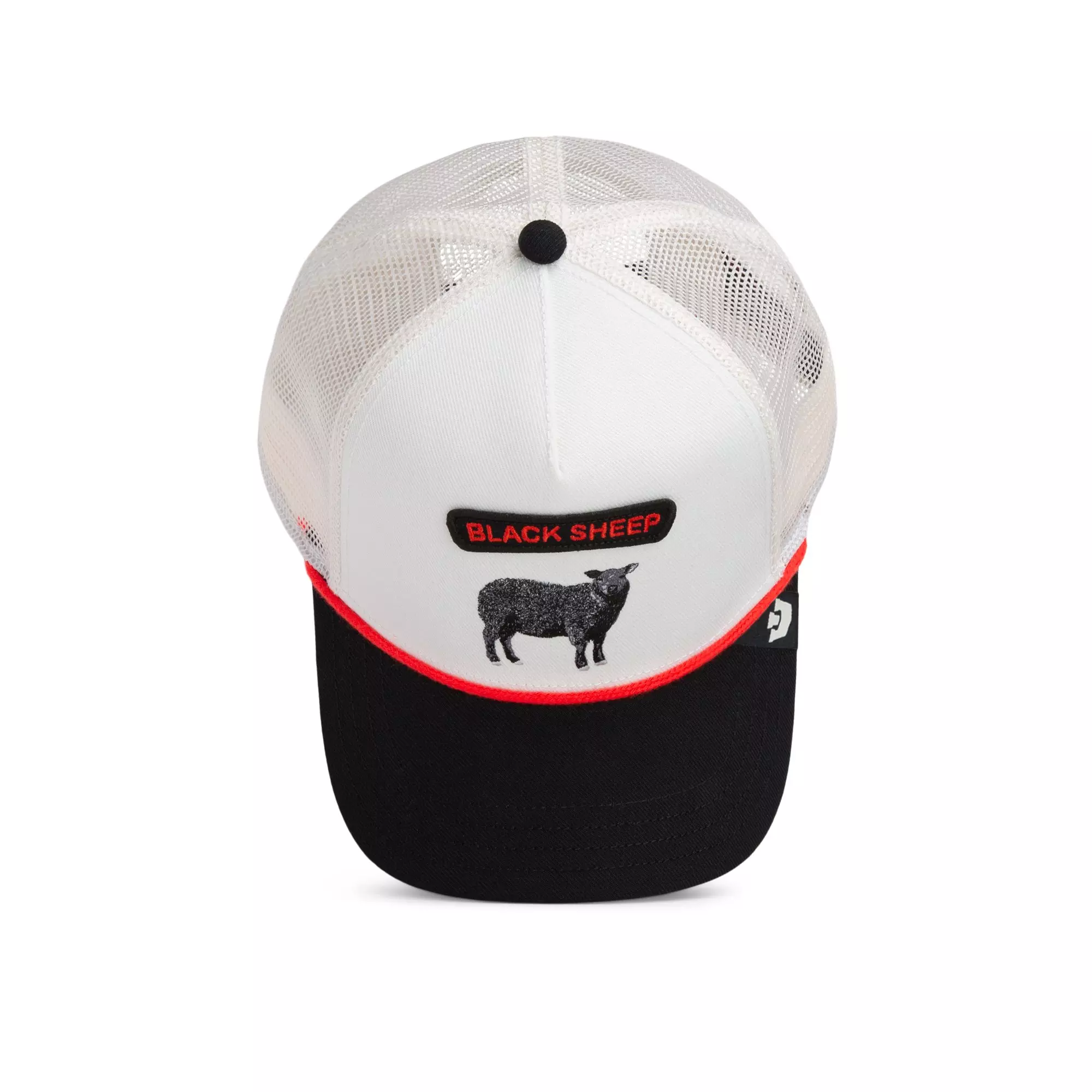 Goorin' Bros Pop Rocket Sheep Snapback Hat-White/Blue/Red - WHITE/BLACK/RED