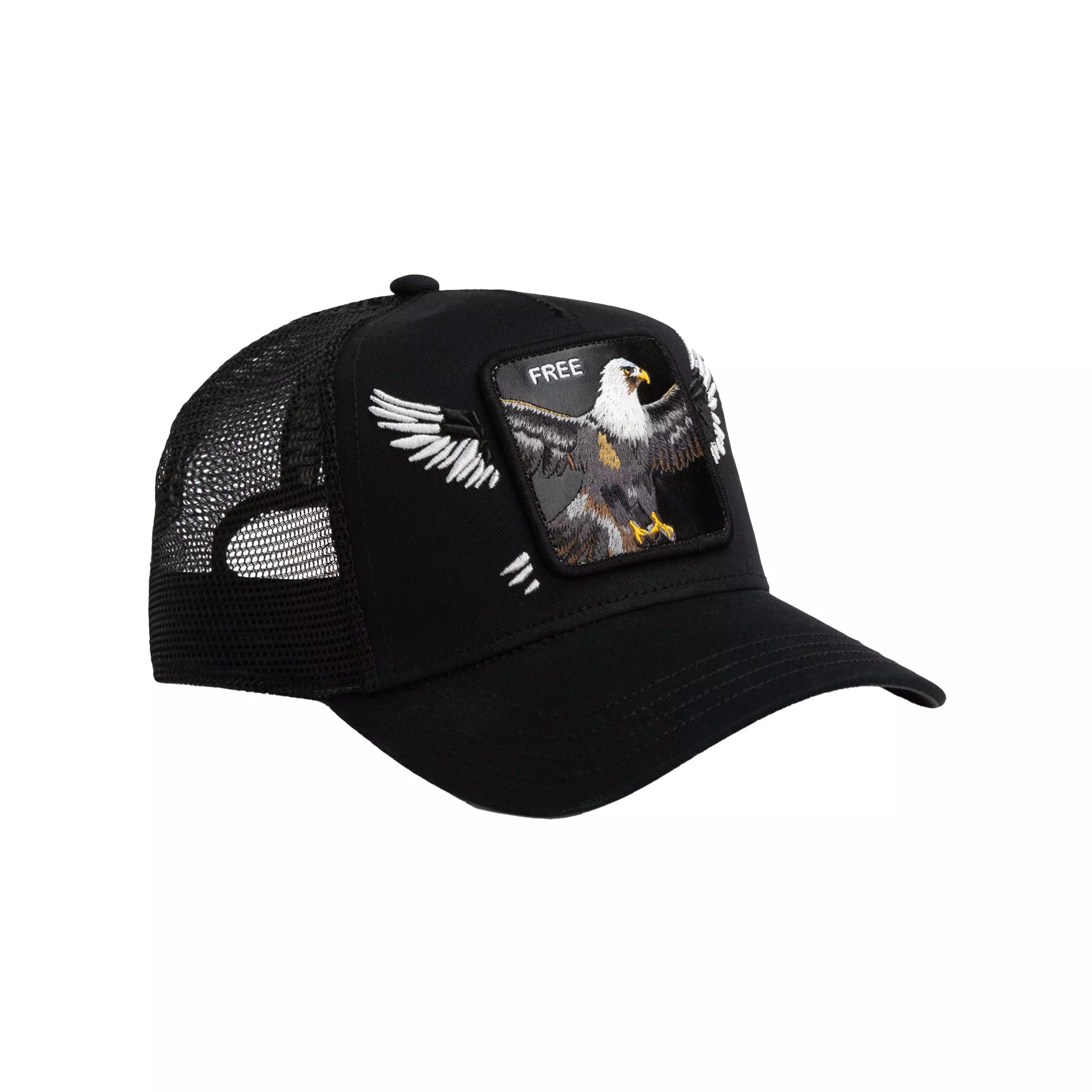 Goorin' Bros Wings Free Eagle Snapback Hat-Black - BLACK