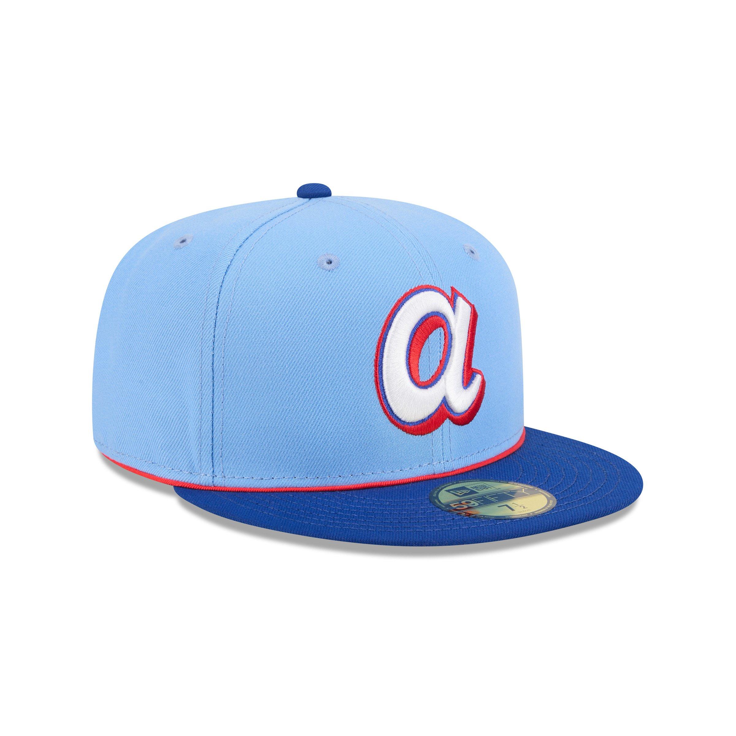 New Era Atlanta Braves 59FIFTY City Connect Fitted Hat - Light Blue - LT BLUE Thumbnail View 2
