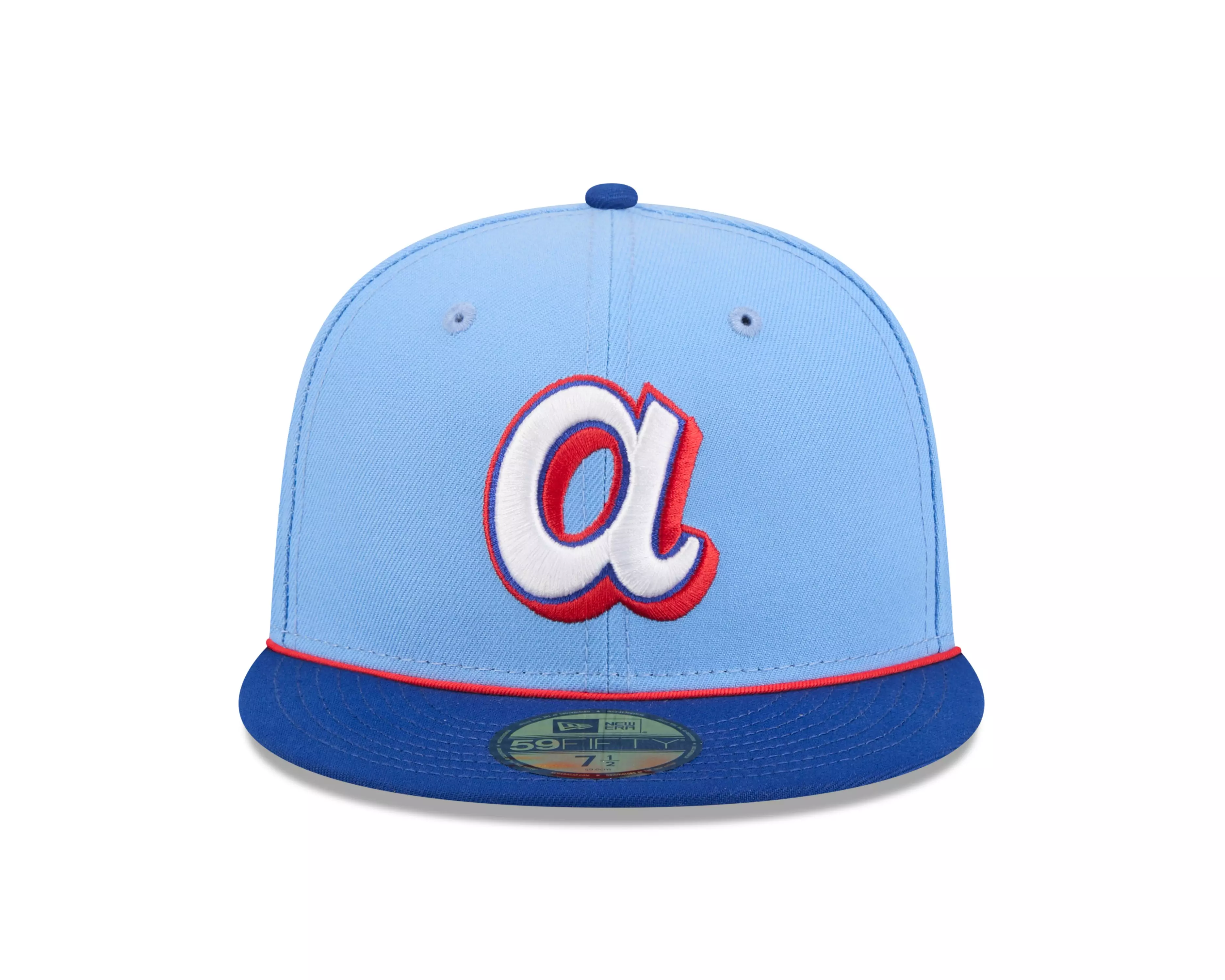 New Era Atlanta Braves 59FIFTY City Connect Fitted Hat - Light Blue - LT BLUE