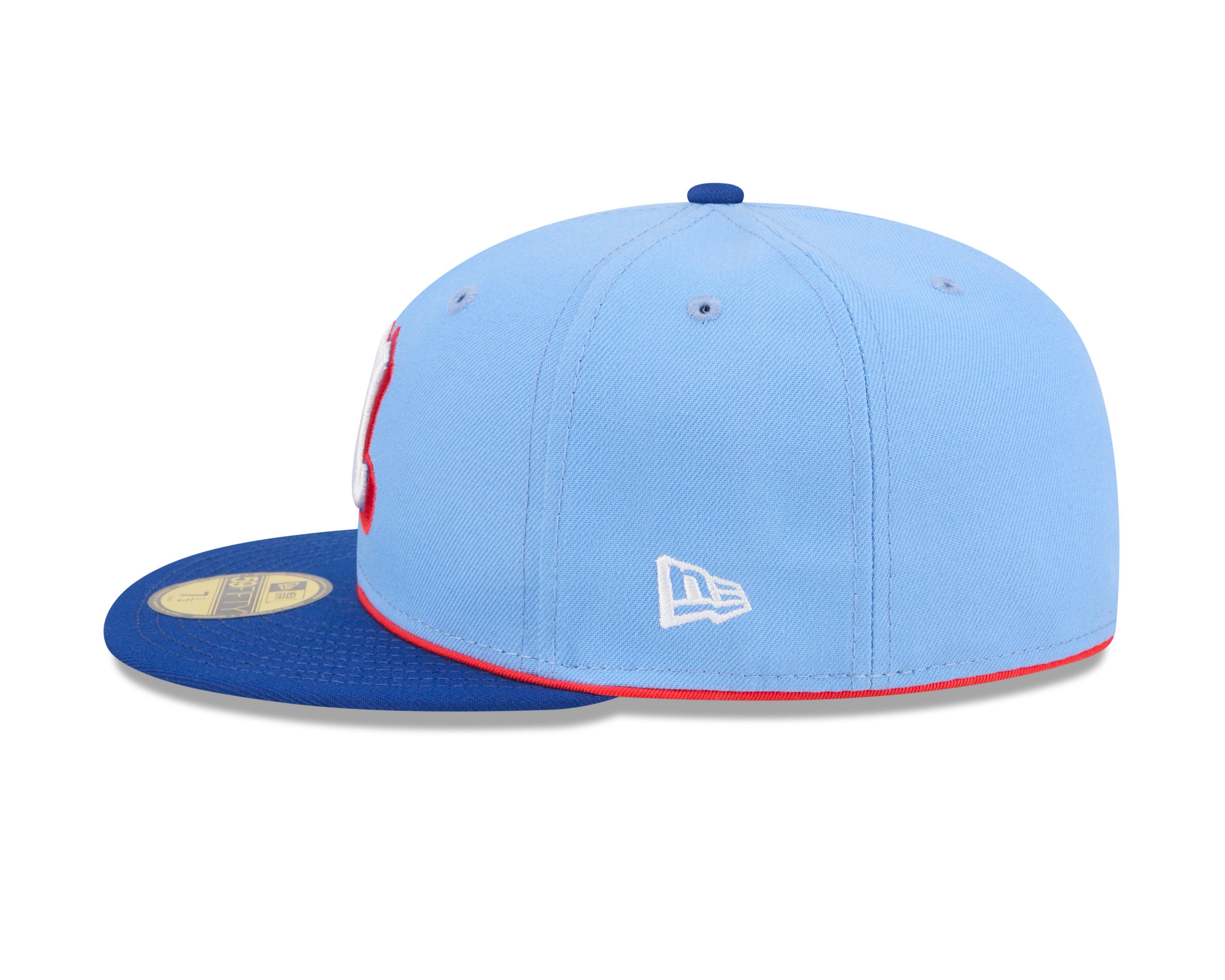 New Era Atlanta Braves 59FIFTY City Connect Fitted Hat - Light Blue - LT BLUE Thumbnail View 5