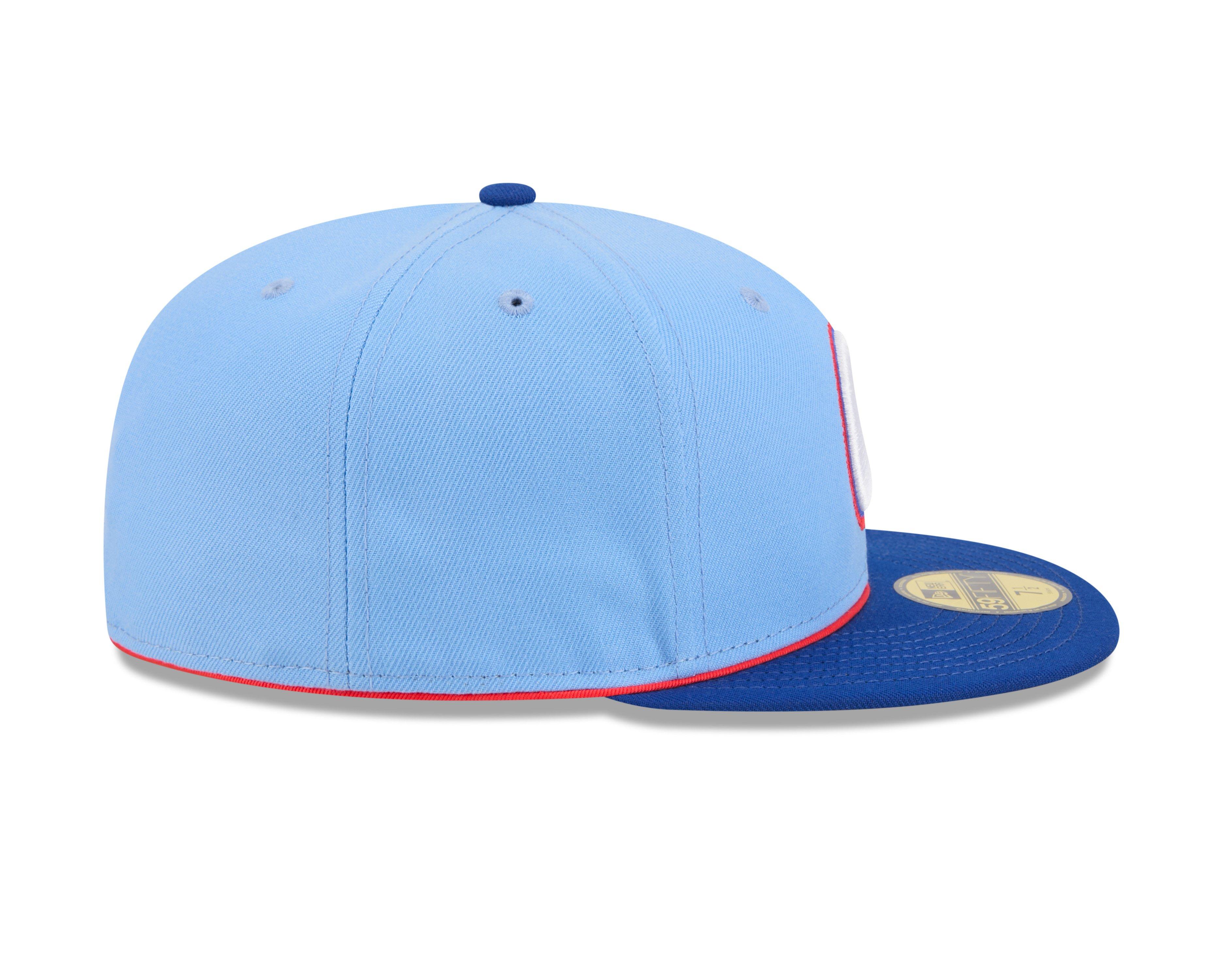 New Era Atlanta Braves 59FIFTY City Connect Fitted Hat - Light Blue - LT BLUE Thumbnail View 6
