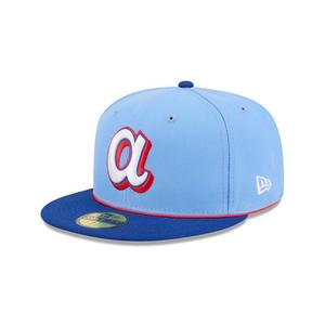 New Era Atlanta Braves 59FIFTY City Connect Fitted Hat - Light Blue