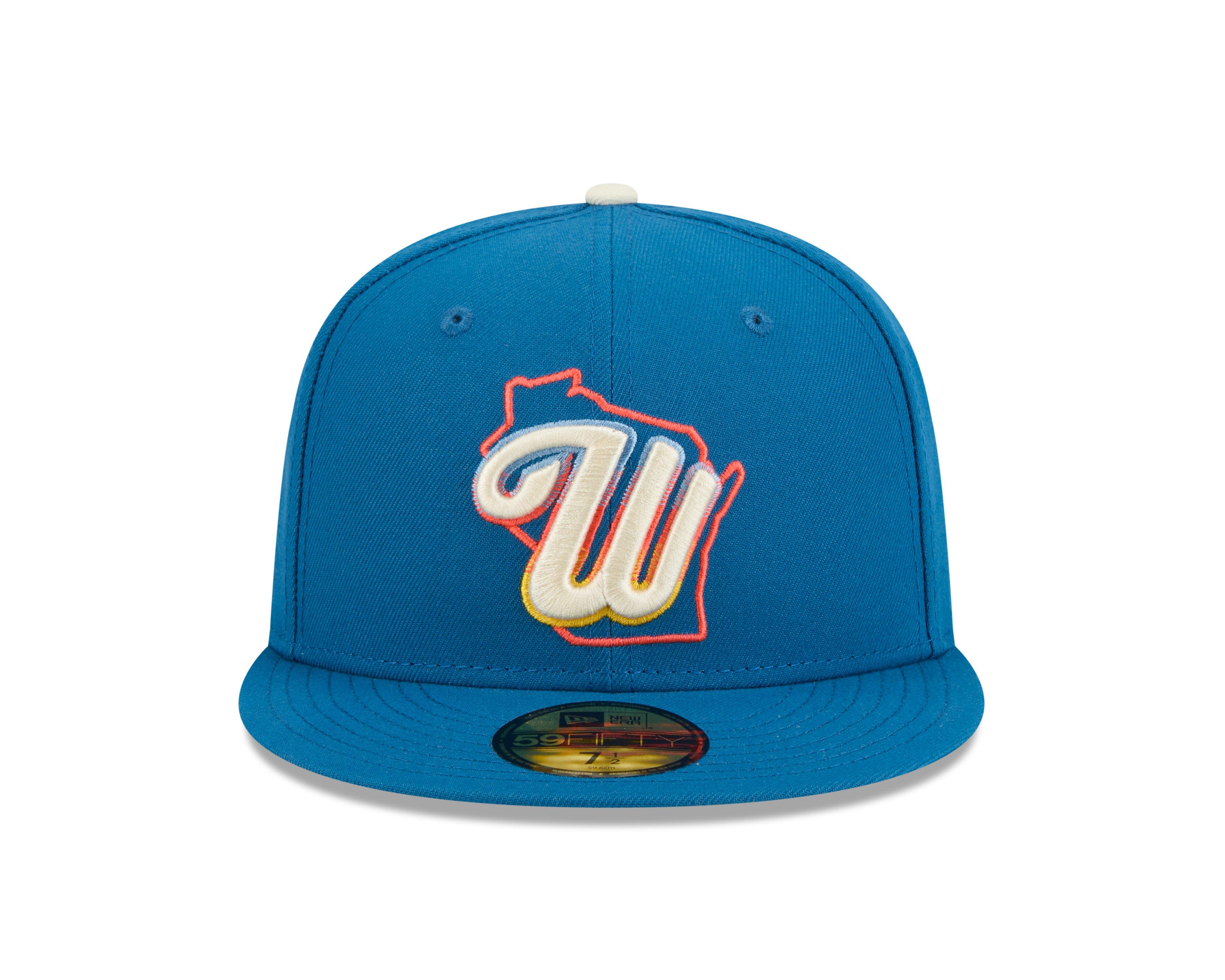 New Era Milwaukee Brewers 59FIFTY City Connect Fitted Hat - Blue - BLUE Thumbnail View 3