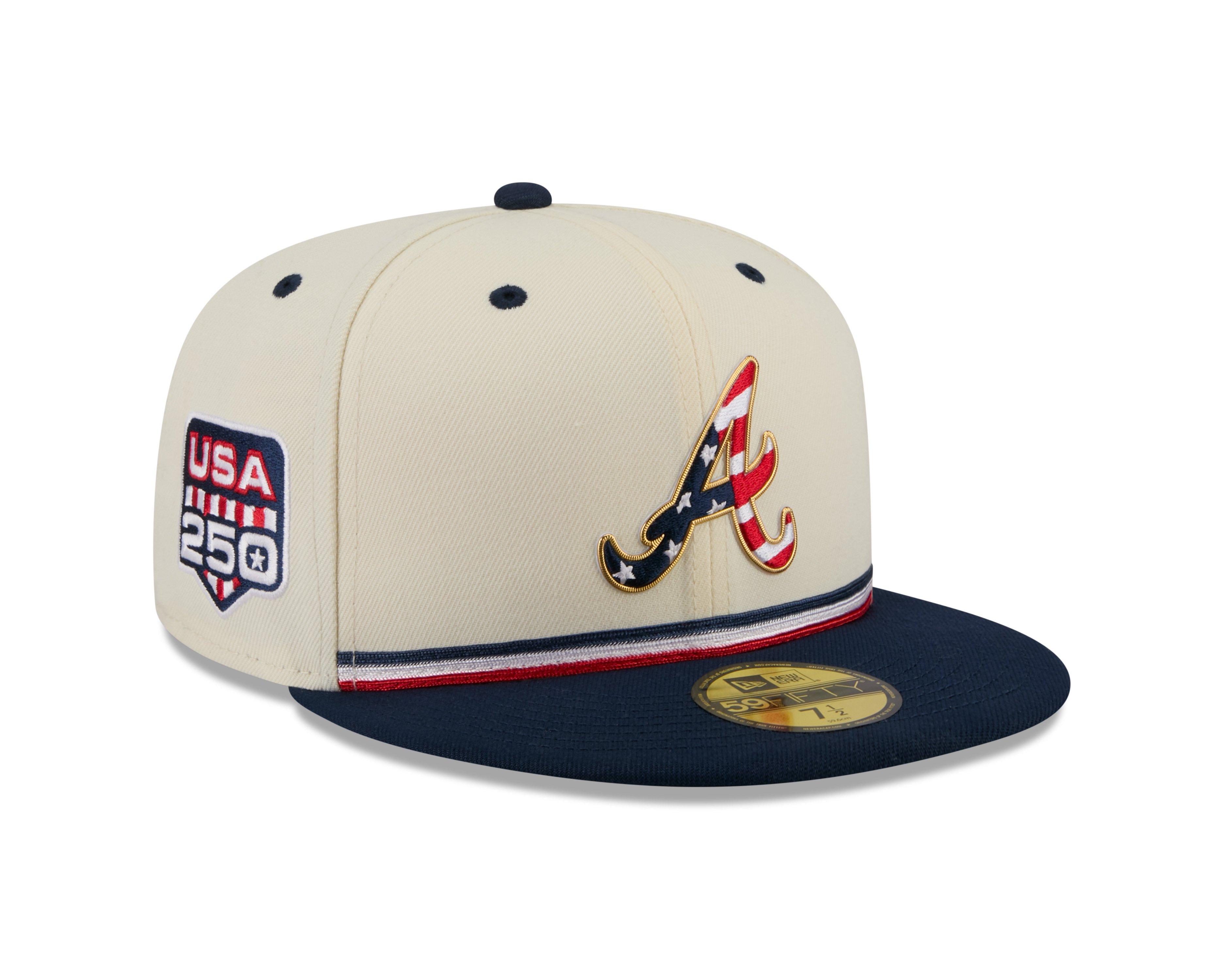 New Era Atlanta Braves 59FIFTY 4th of July Royal Blue Fitted Hat