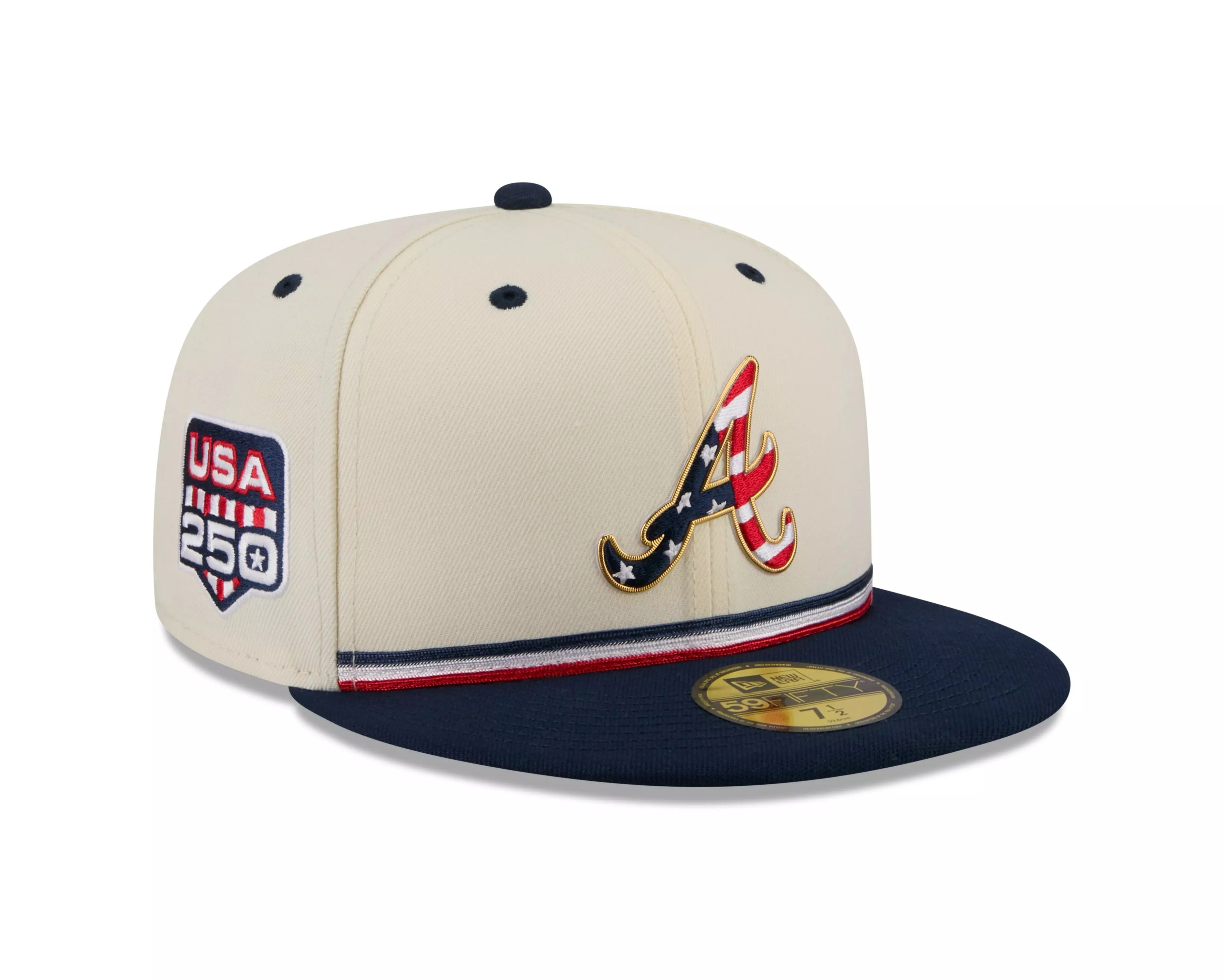 New Era Atlanta Braves 59FIFTY 4th of July Fitted Hat - Royal Blue - ROYAL