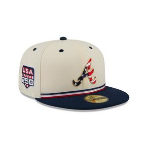 New Era Atlanta Braves 59FIFTY 4th of July Fitted Hat - Royal Blue