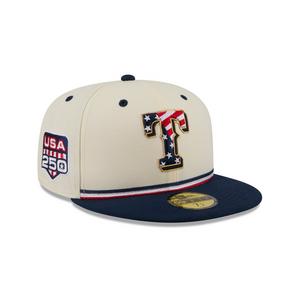 New Era Texas Rangers 59FIFTY 4th of July Fitted Hat - Red