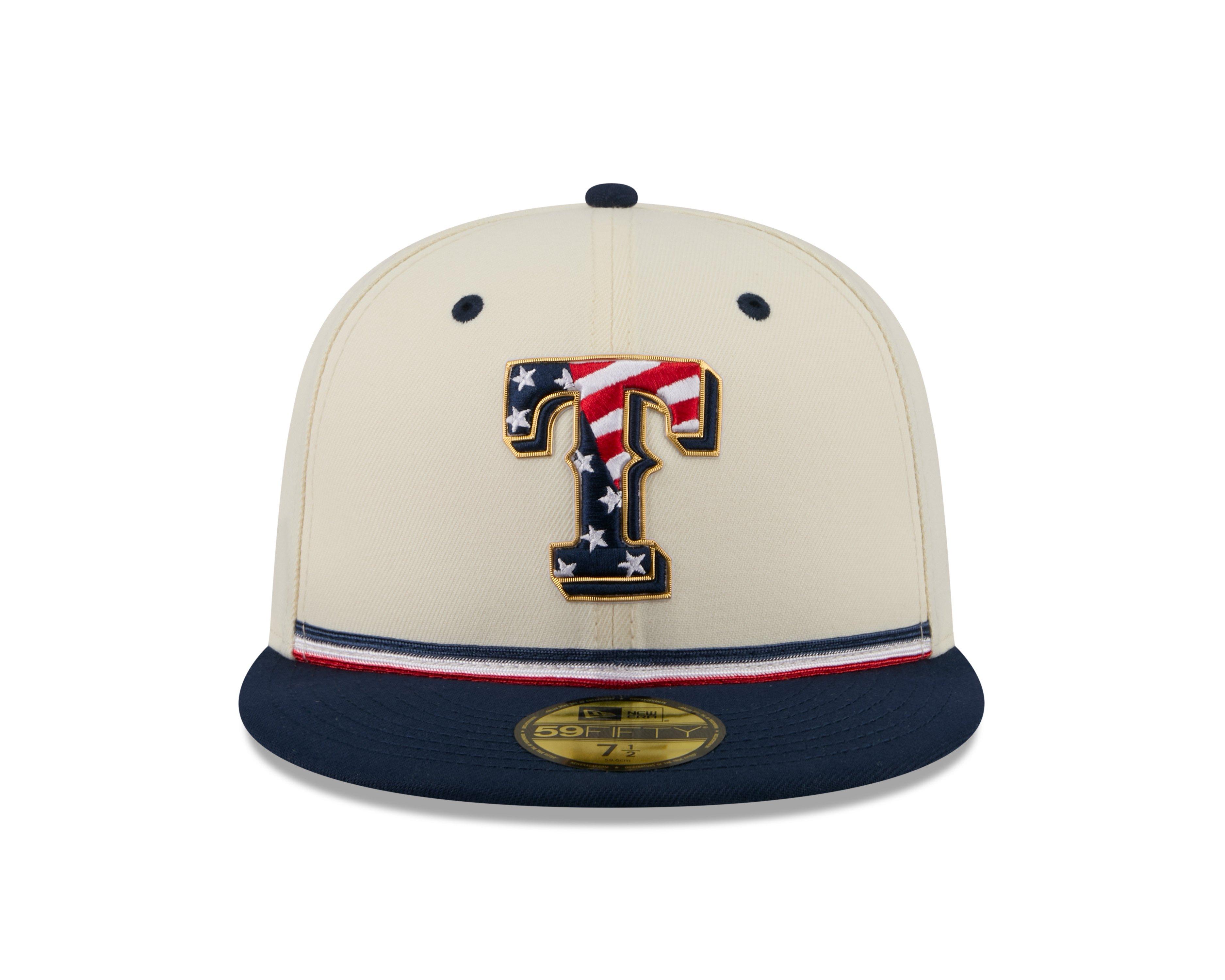 New Era Texas Rangers 59FIFTY 4th of July Fitted Hat - Red - RED Thumbnail View 3