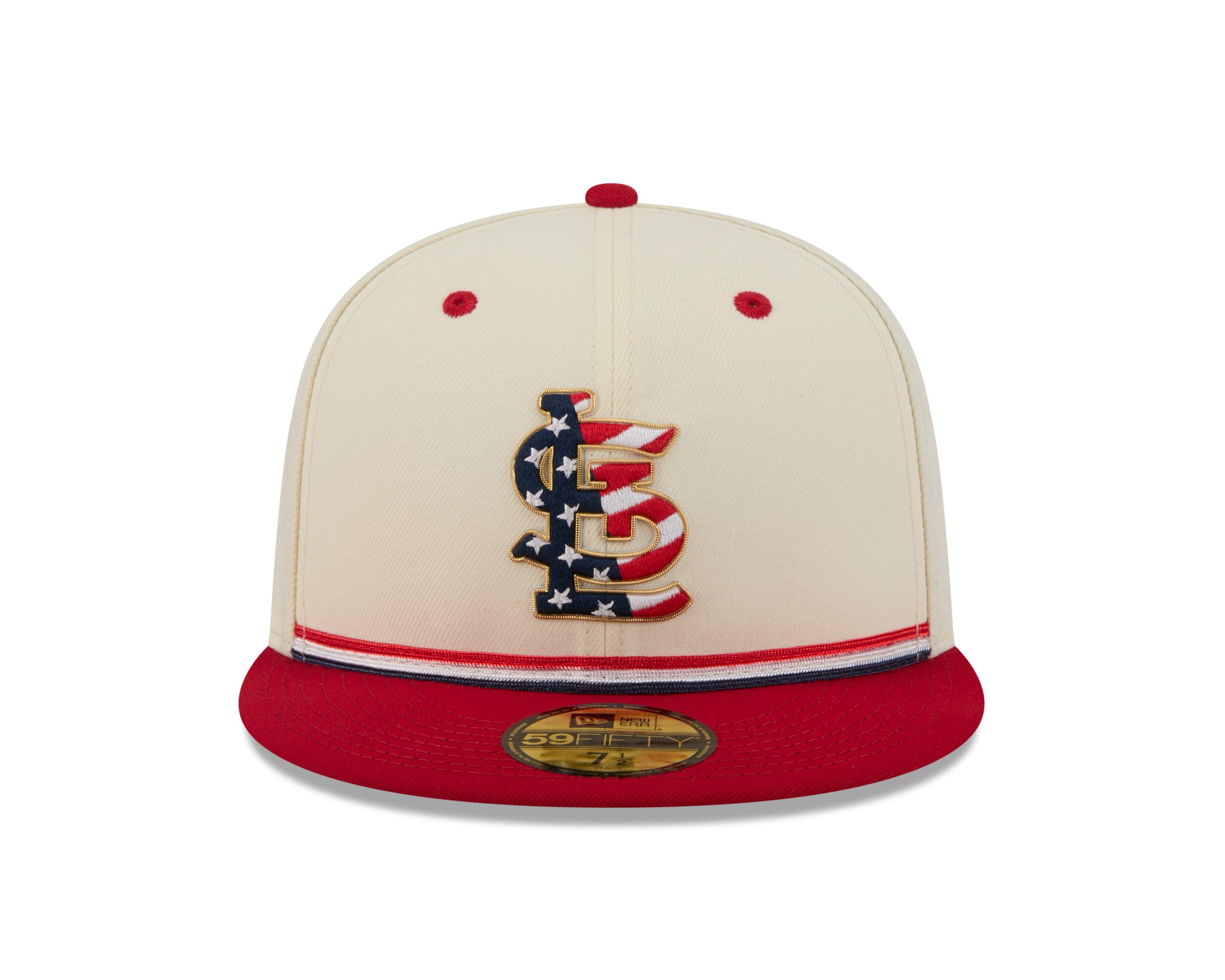 New Era St. Louis Cardinals 59FIFTY 4th of July Fitted Hat - Red - RED Thumbnail View 3