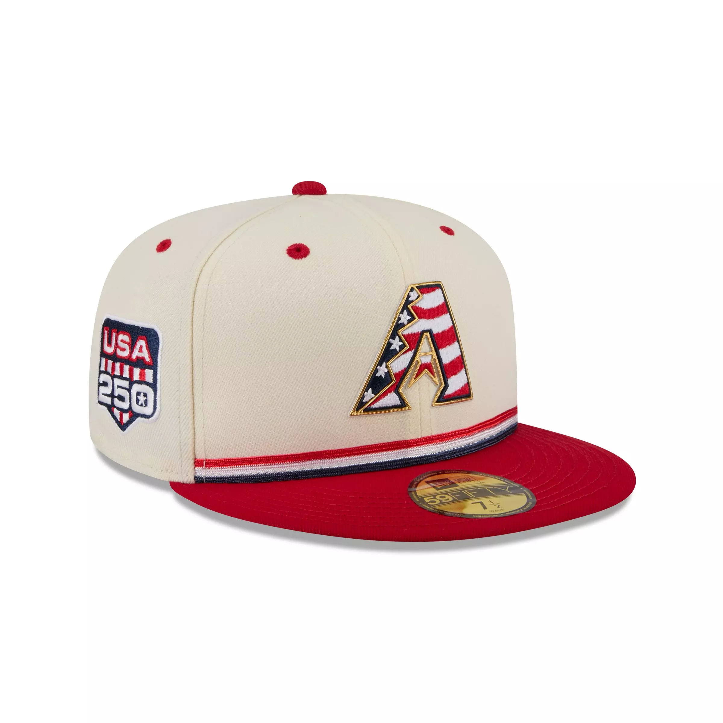 New Era Arizona Diamondbacks 59FIFTY 4th of July Fitted Hat - Red - RED