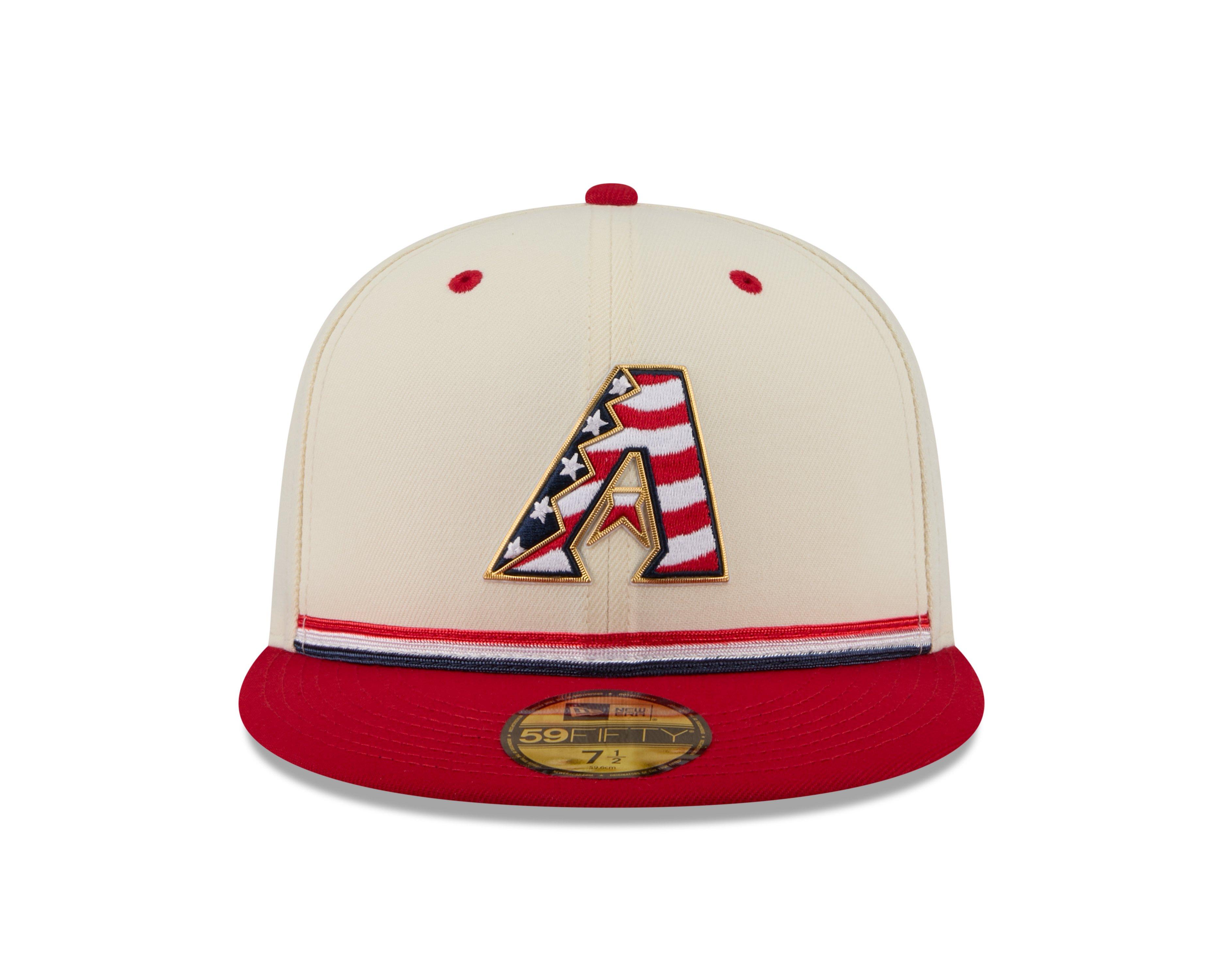 New Era Arizona Diamondbacks 59FIFTY 4th of July Fitted Hat - Red - RED Thumbnail View 3