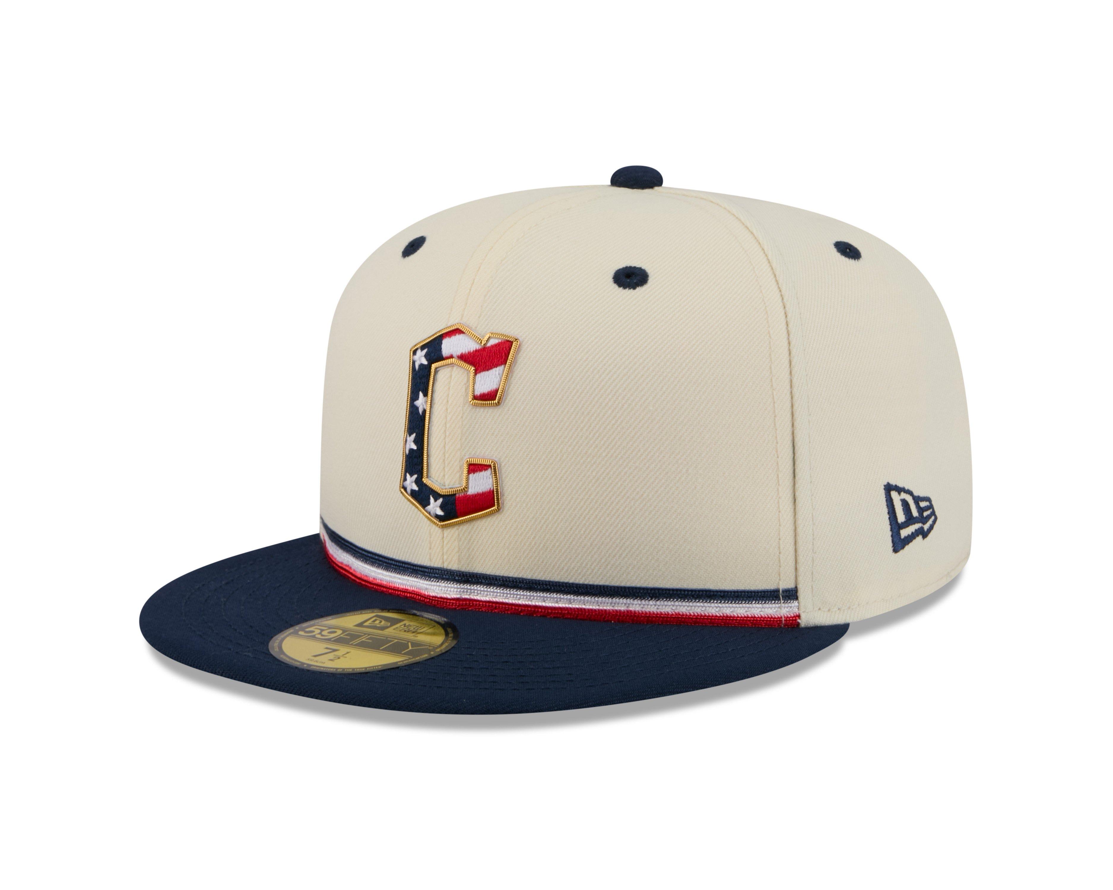 New Era Cleveland Guardians 59FIFTY 4th of July Royal Blue Fitted Hat