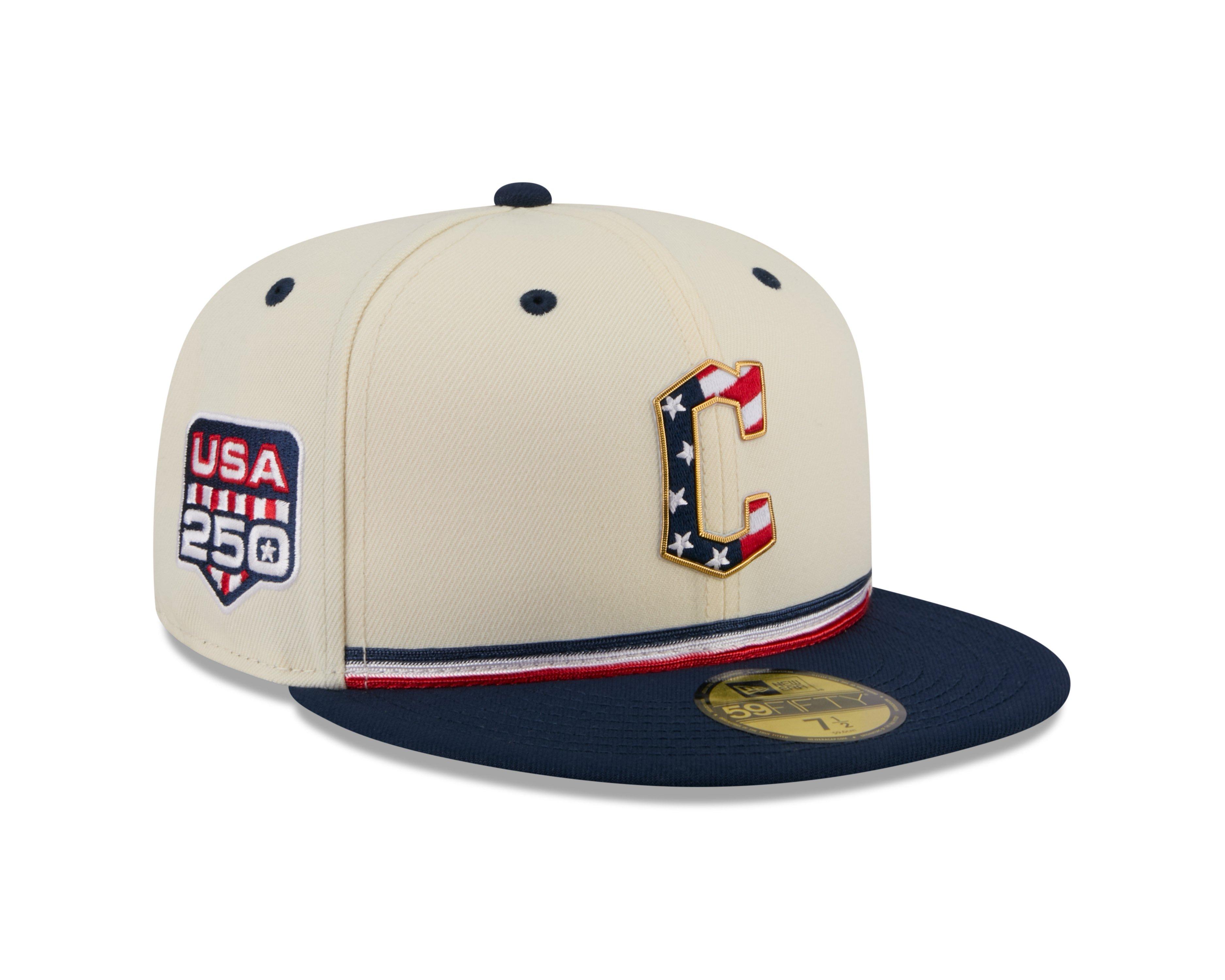 New Era Cleveland Guardians 59FIFTY 4th of July Royal Blue Fitted Hat