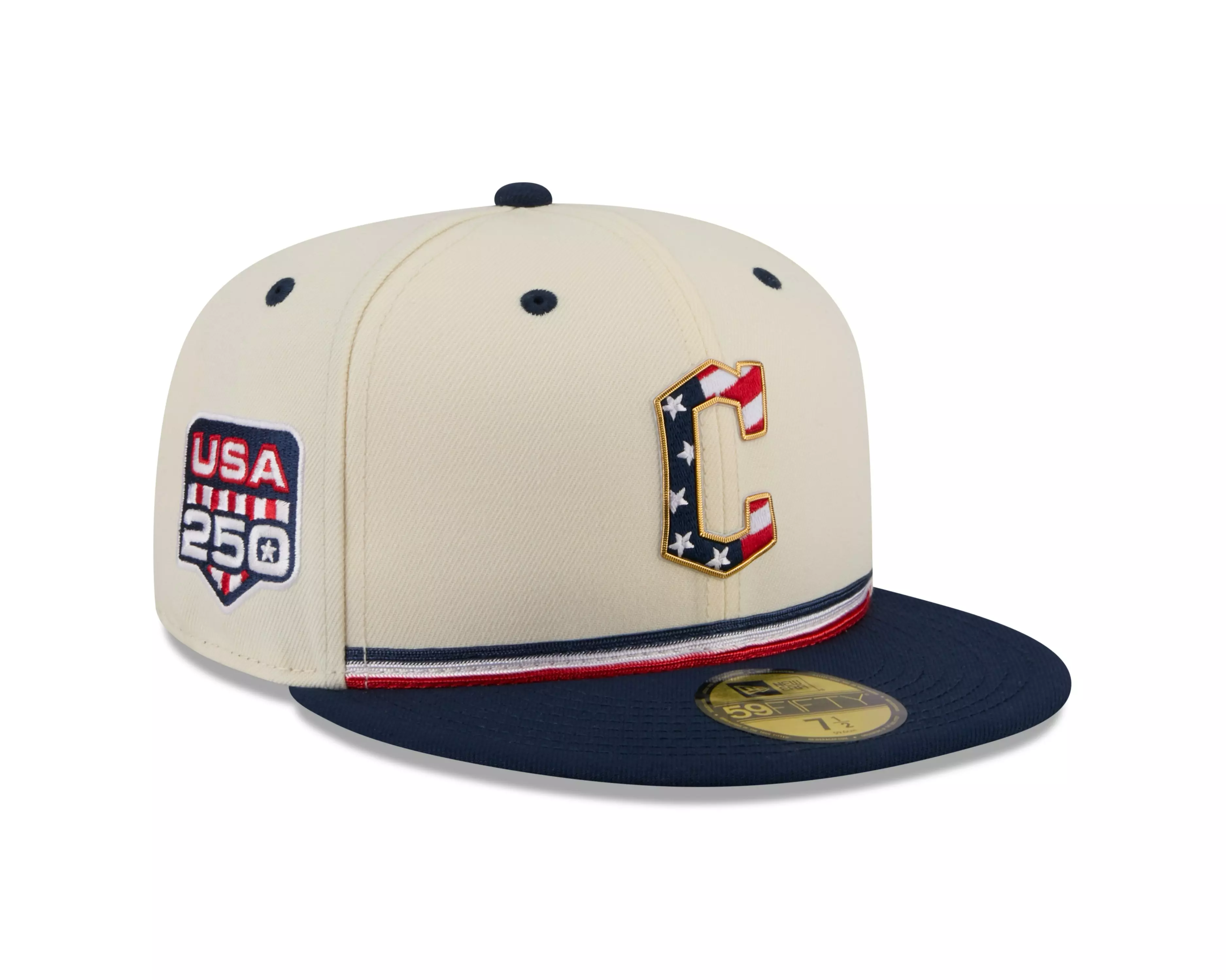 New Era Cleveland Guardians 59FIFTY 4th of July Fitted Hat - Royal - ROYAL
