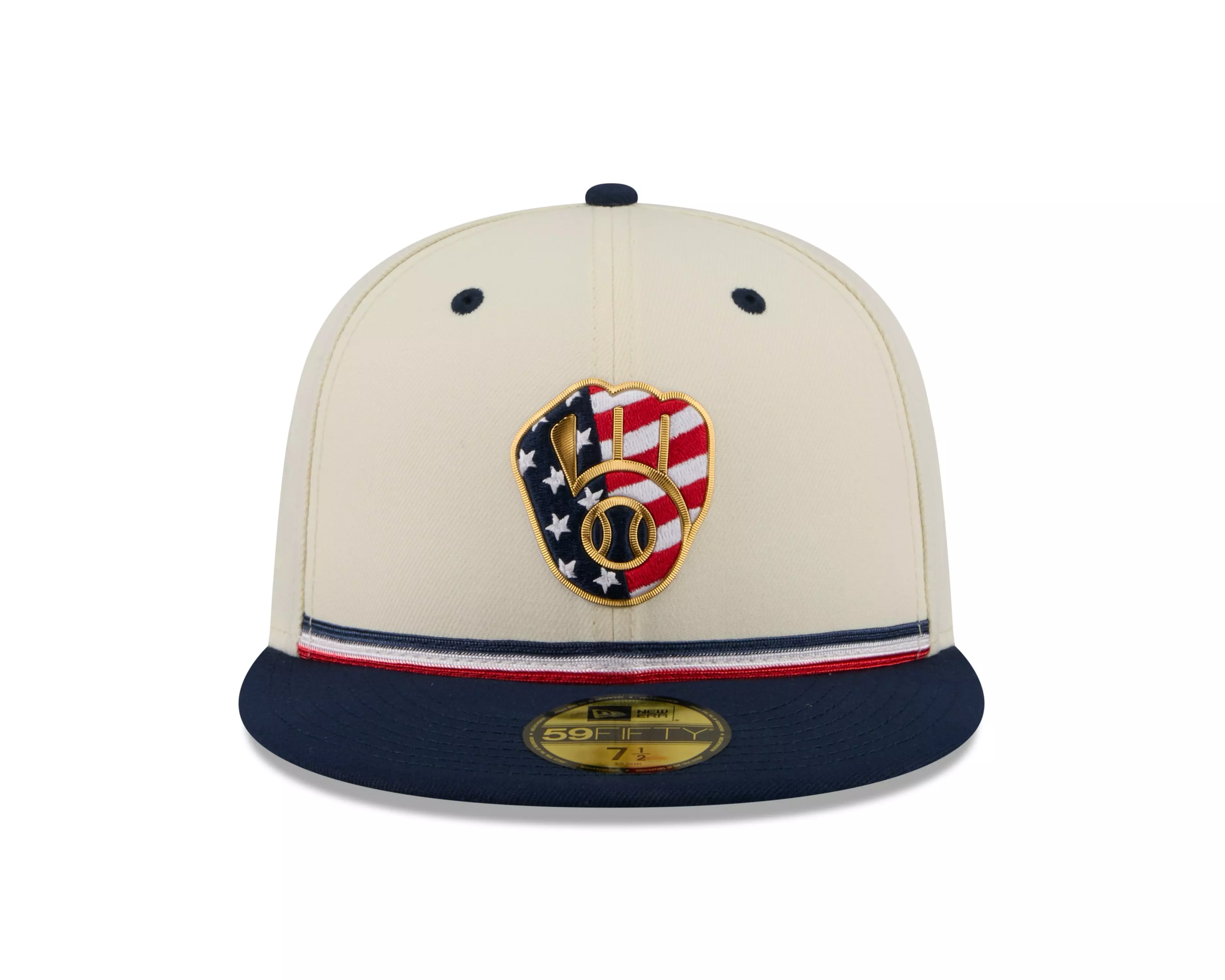 New Era Milwaukee Brewers 59FIFTY 4th of July Fitted Hat - Royal - ROYAL