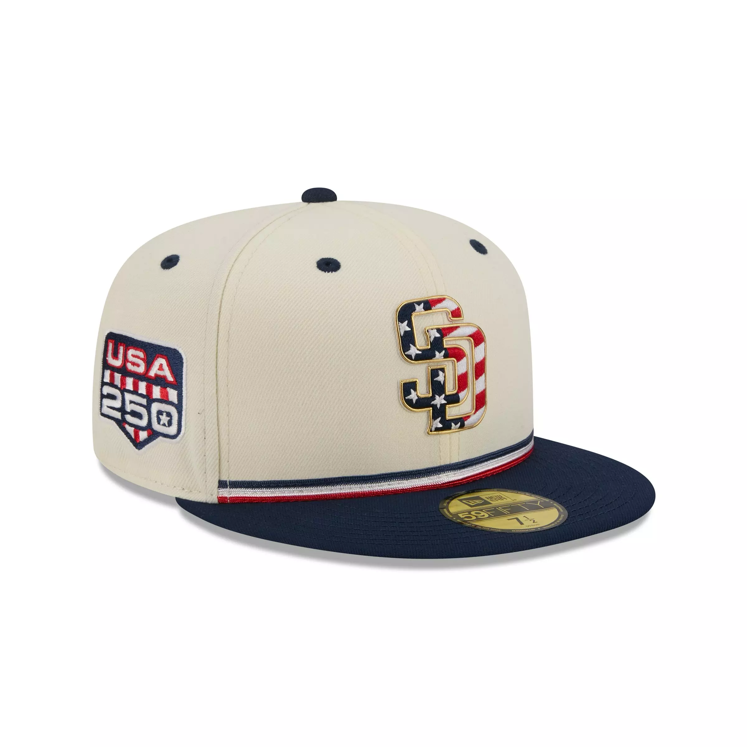 New Era San Diego Padres 59FIFTY 4th of July Fitted Hat - Royal - ROYAL