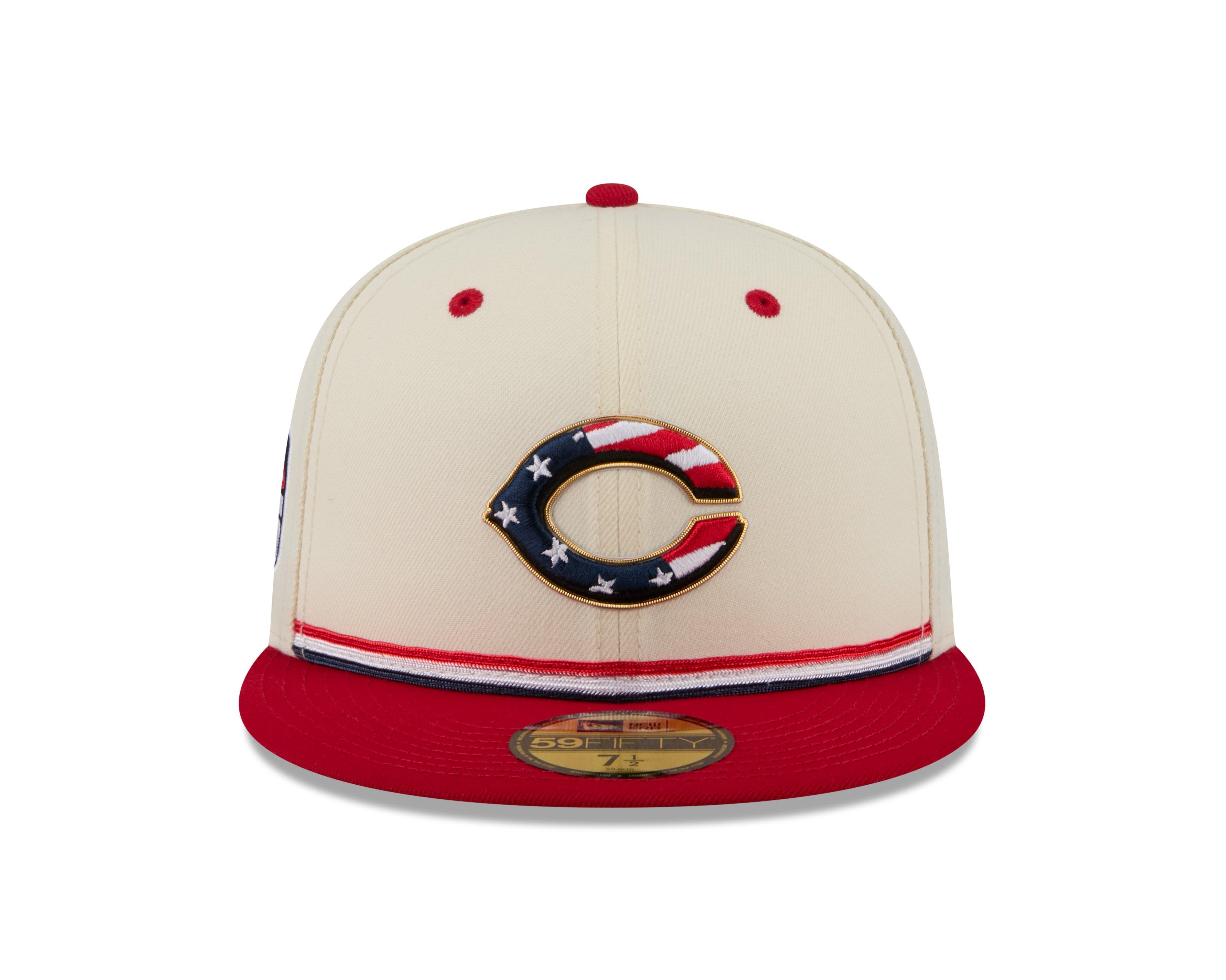 New Era Cincinnati Reds 59FIFTY 4th of July Fitted Hat - Red - RED Thumbnail View 3