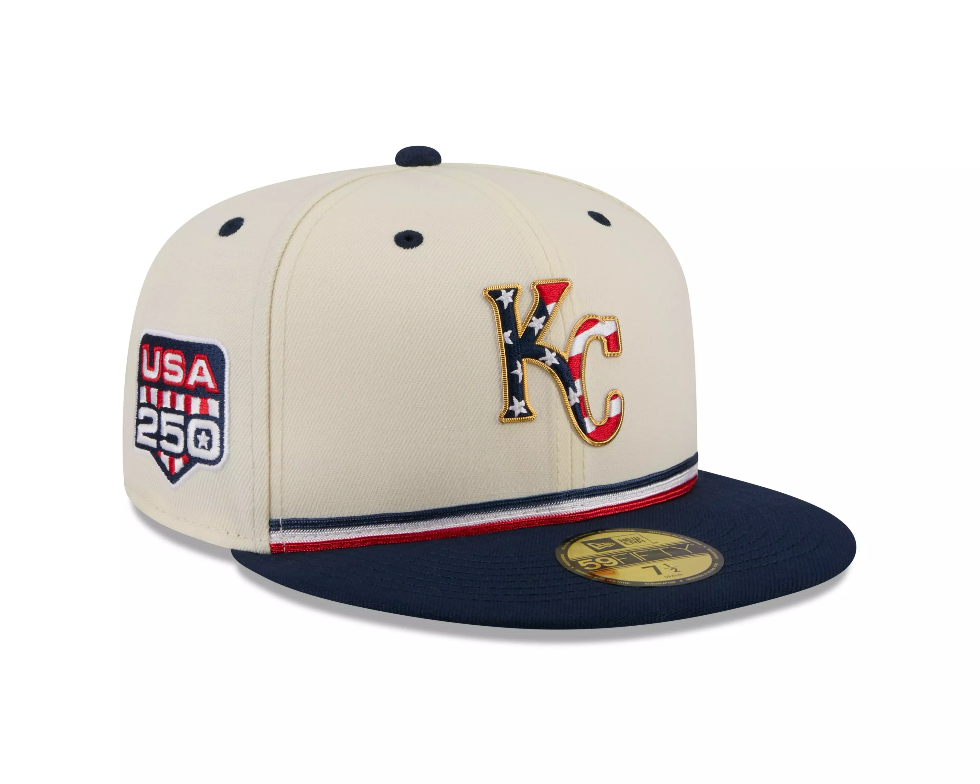 New Era Kansas City Royals 59FIFTY 4th of July Fitted Hat - Royal - ROYAL