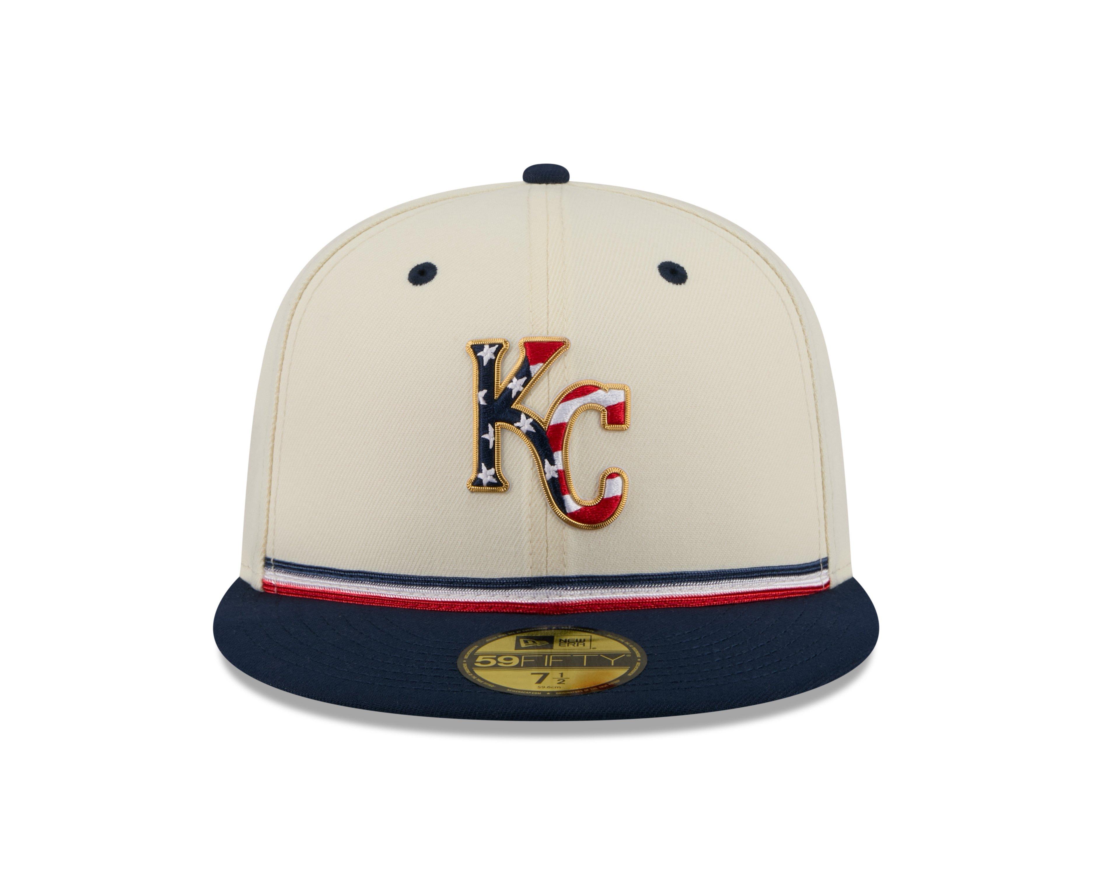 New Era Kansas City Royals 59FIFTY 4th of July Fitted Hat - Royal - ROYAL Thumbnail View 3
