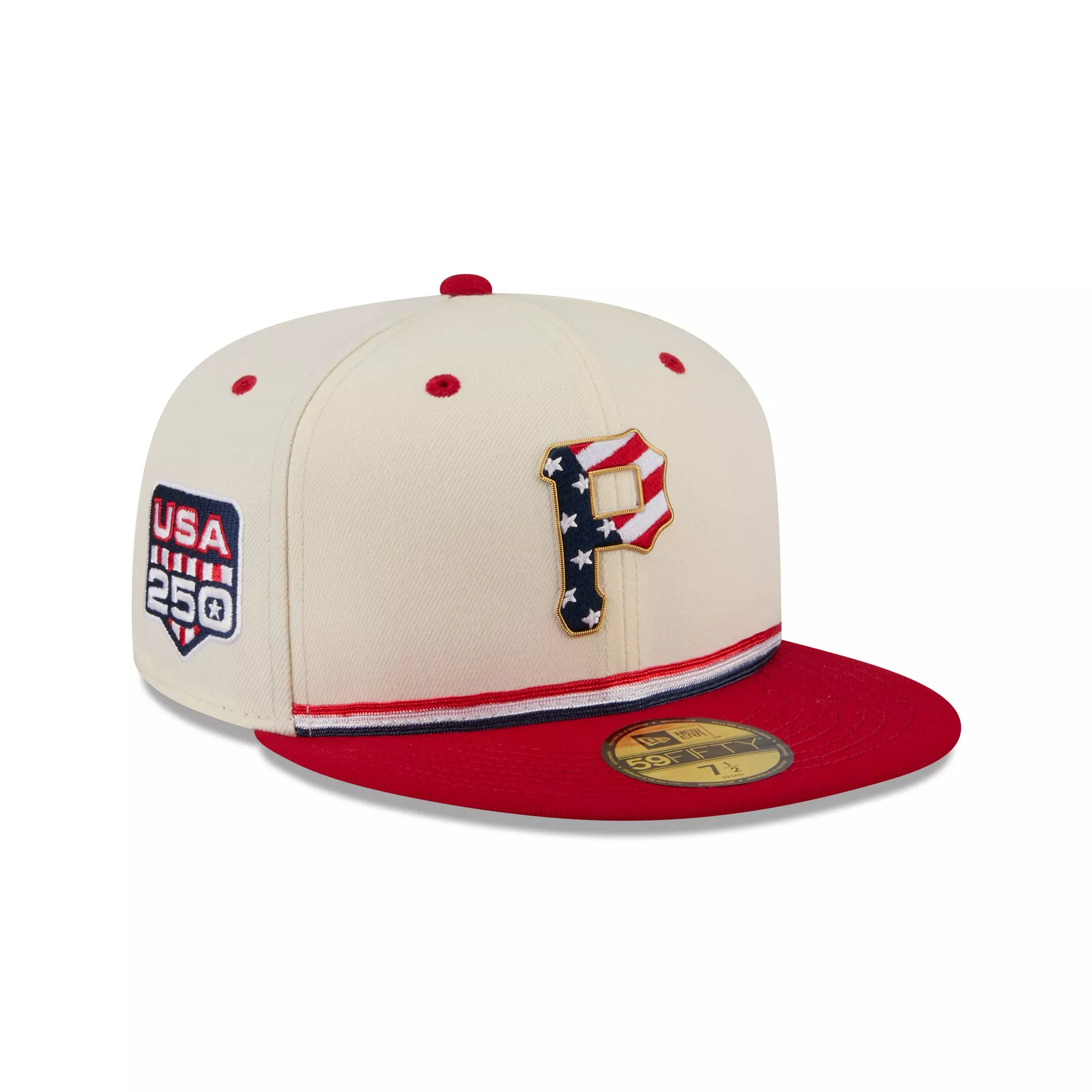 New Era Pittsburgh Pirates 59FIFTY 4th of July Fitted Hat - Red - RED