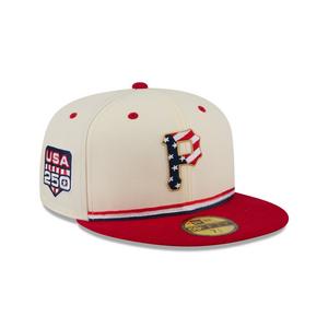 New Era Pittsburgh Pirates 59FIFTY 4th of July Fitted Hat - Red