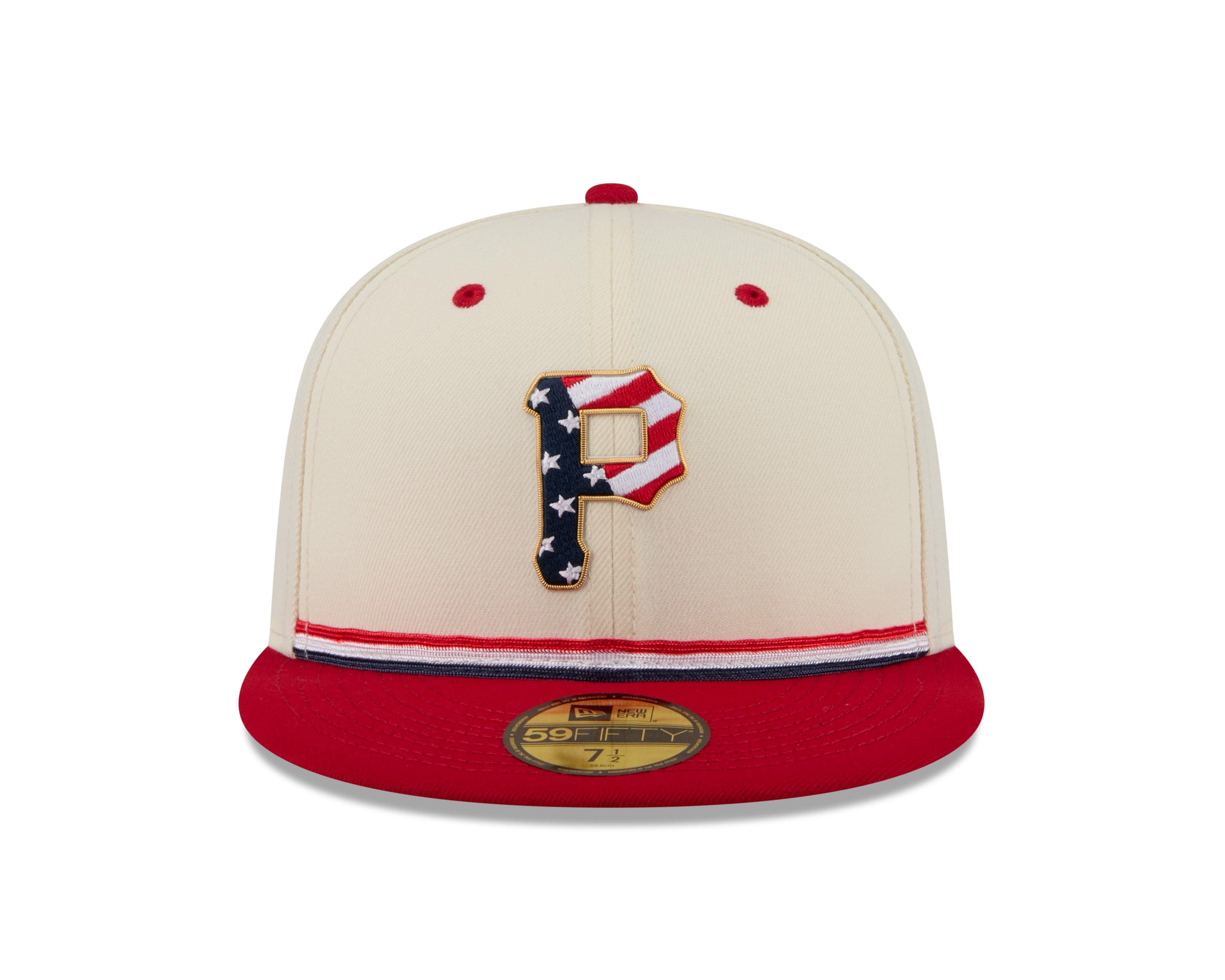 New Era Pittsburgh Pirates 59FIFTY 4th of July Fitted Hat - Red - RED Thumbnail View 3