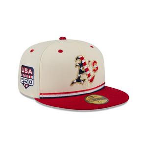 New Era Oakland Athletics 59FIFTY 4th of July Fitted Hat - Red
