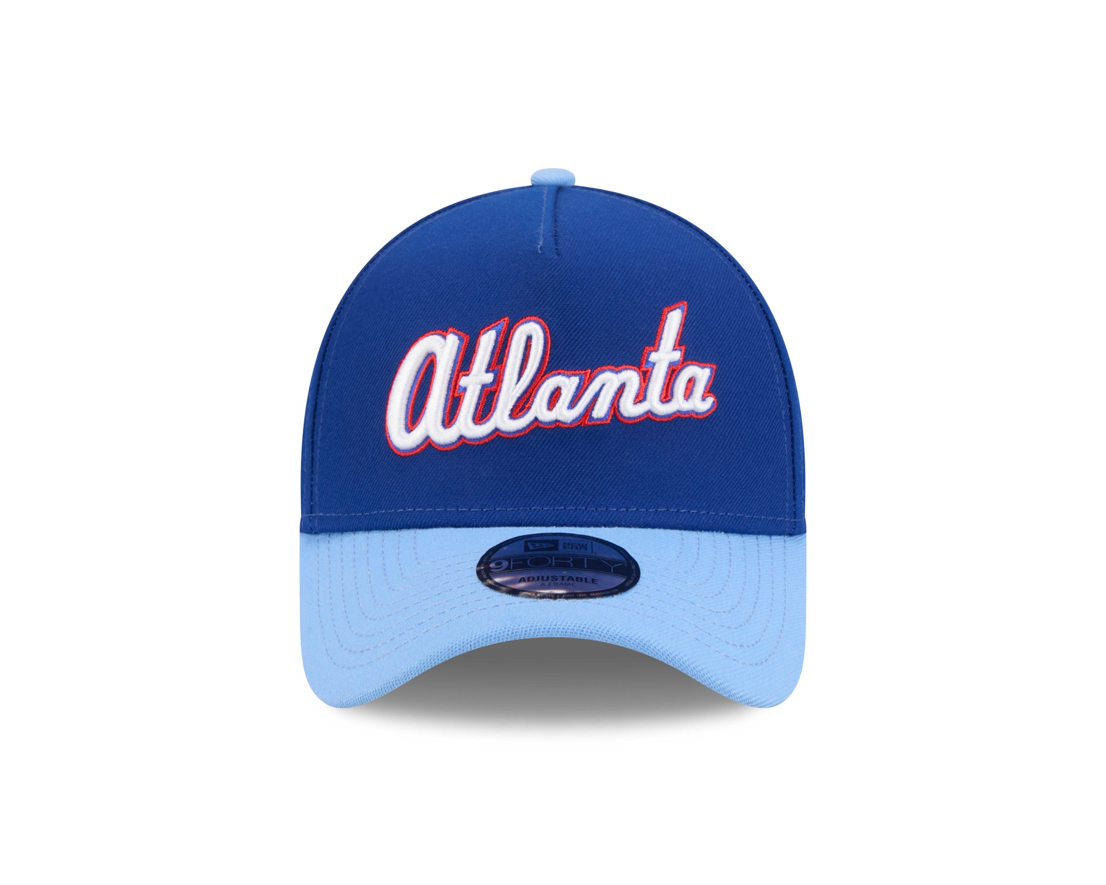 New Era Atlanta Braves 9FORTY A-Frame City Connect Snapback Hat - Light Blue - LT BLUE Thumbnail View 3