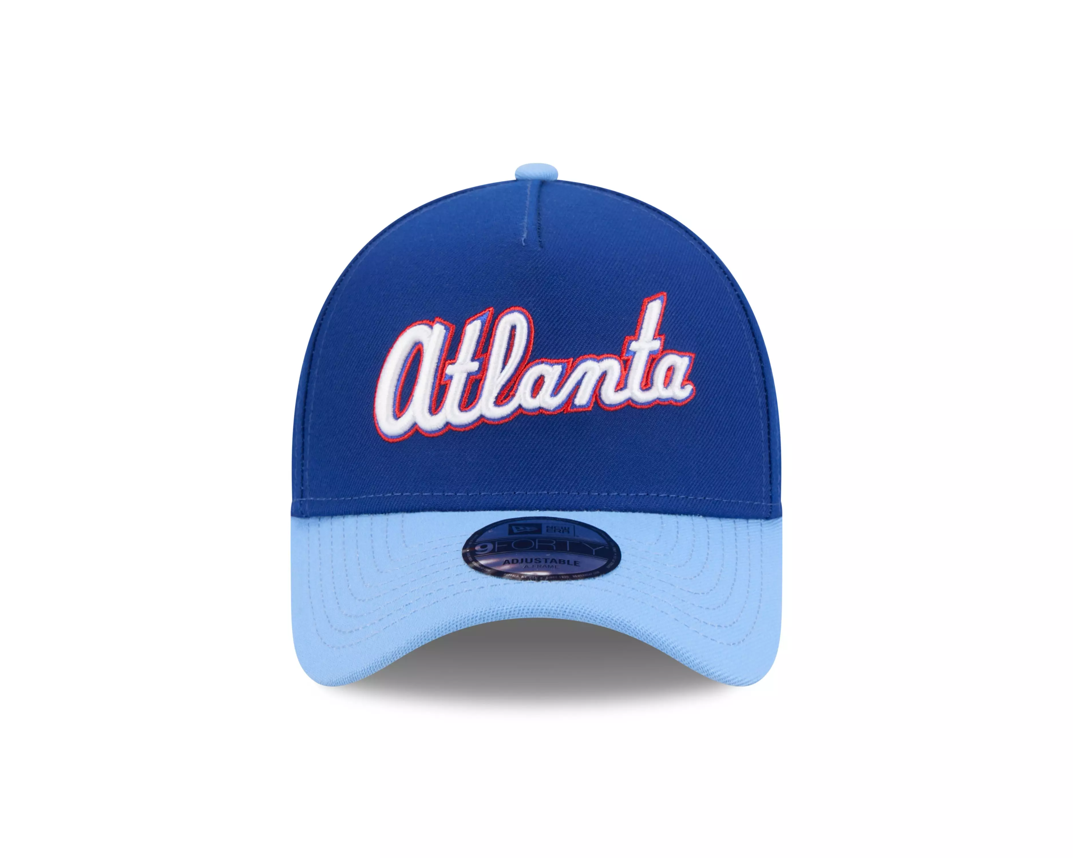 New Era Atlanta Braves 9FORTY A-Frame City Connect Snapback Hat - Light Blue - LT BLUE