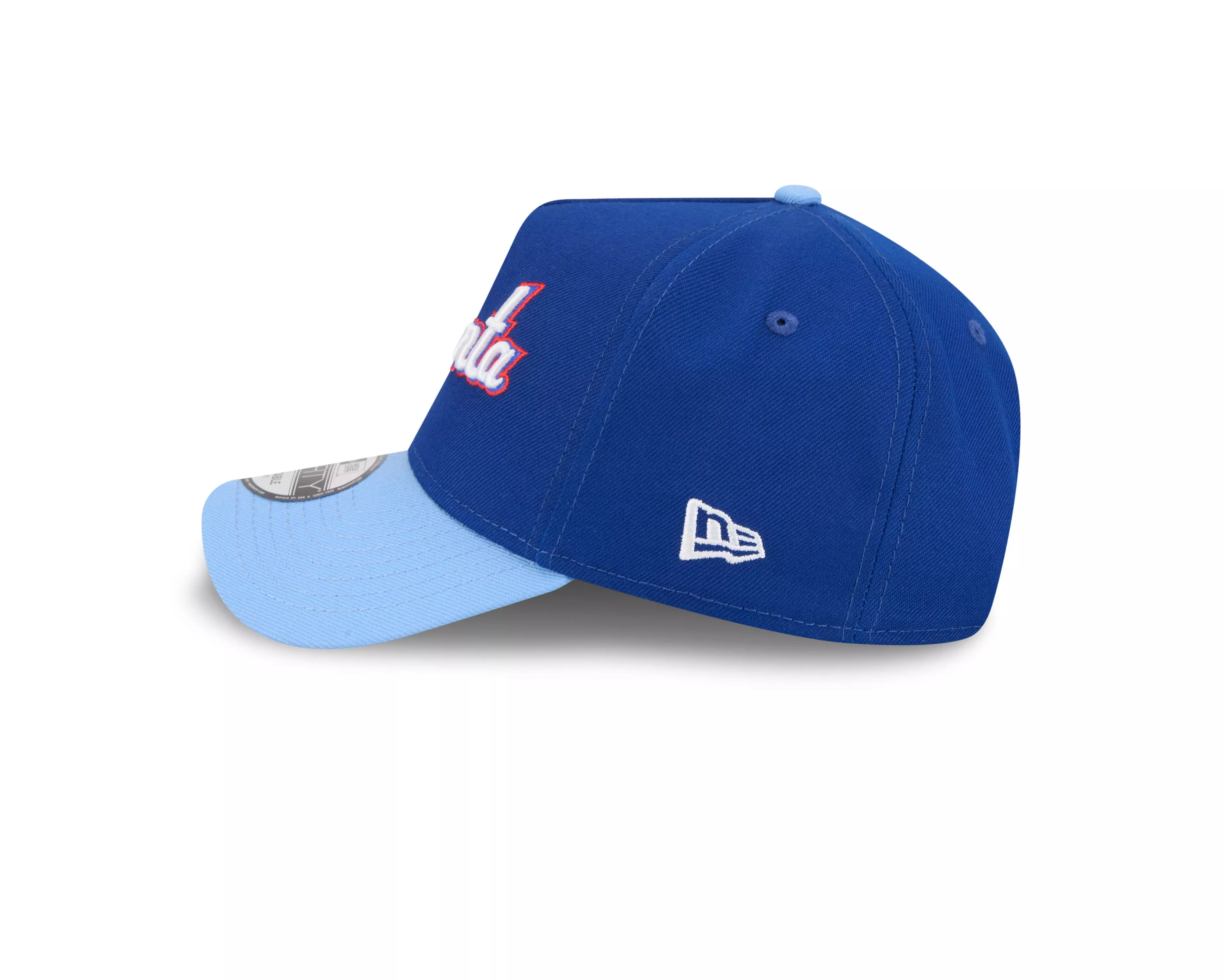 New Era Atlanta Braves 9FORTY A-Frame City Connect Snapback Hat - Light Blue - LT BLUE