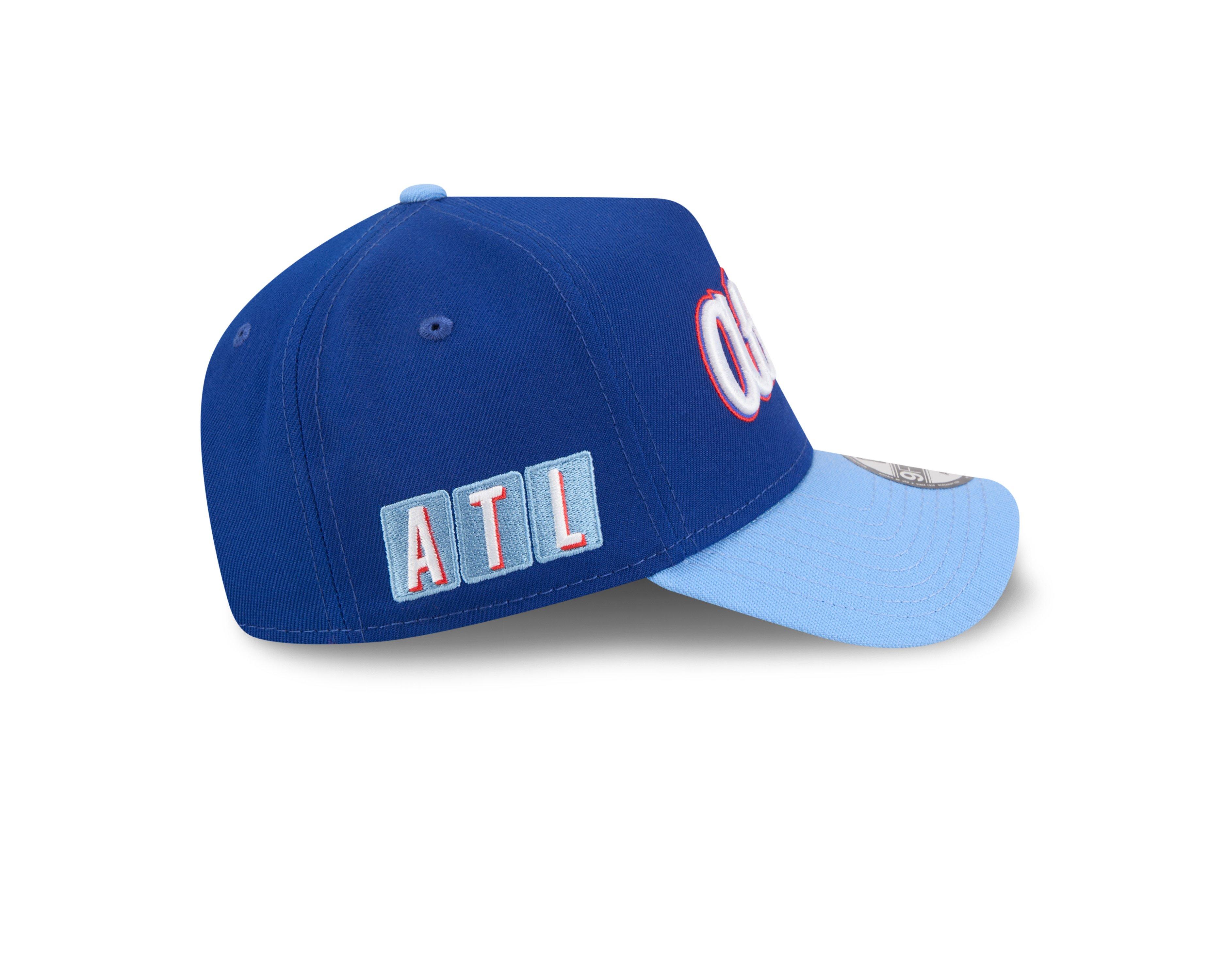 New Era Atlanta Braves 9FORTY A-Frame City Connect Snapback Hat - Light Blue - LT BLUE Thumbnail View 6